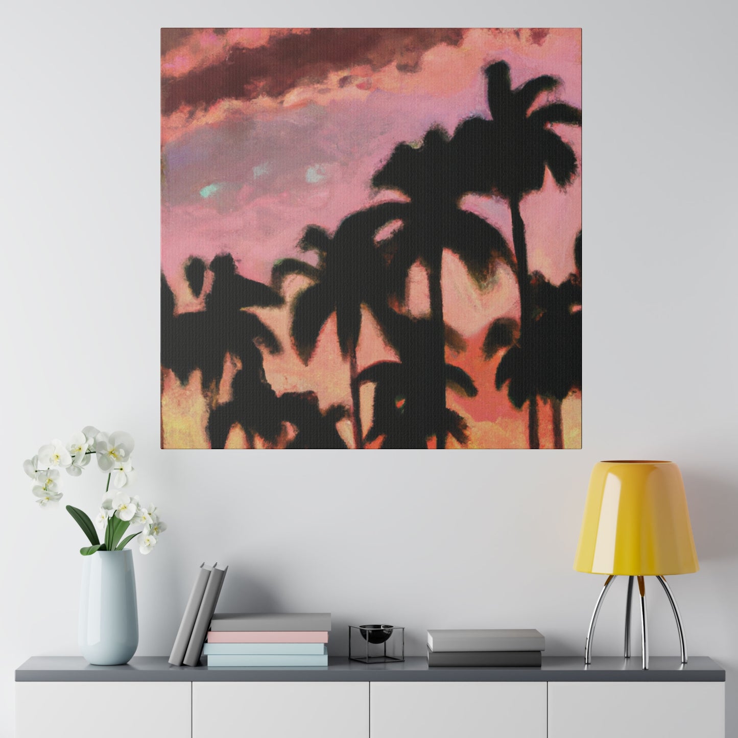 8559Q - Miami Beach Sunset Painting Print | Miami | Beach | Sunset | Poster | Home Decor | Wall Art | Canvas