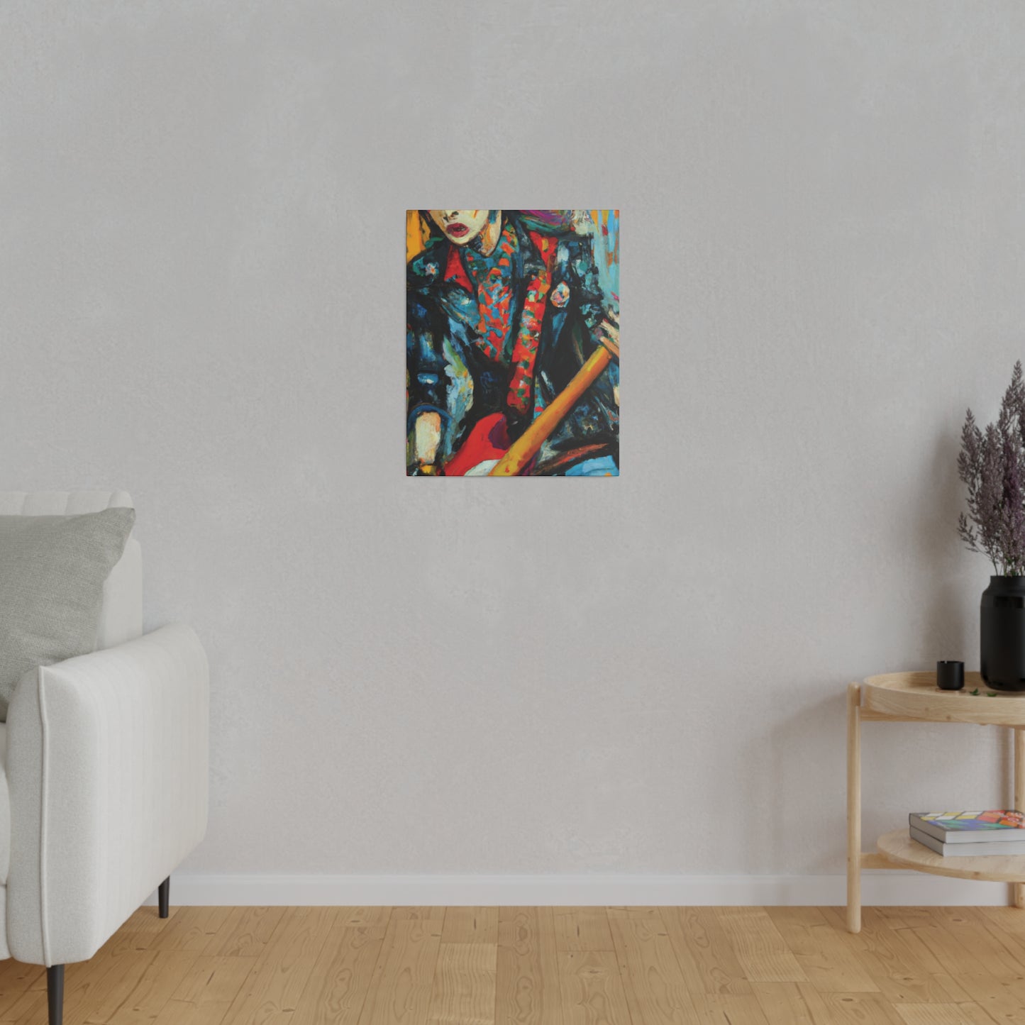 9697B - Rockstar Oil Painting Style Print | Poster | Home Decor | Wall Art | Music Art | Canvas