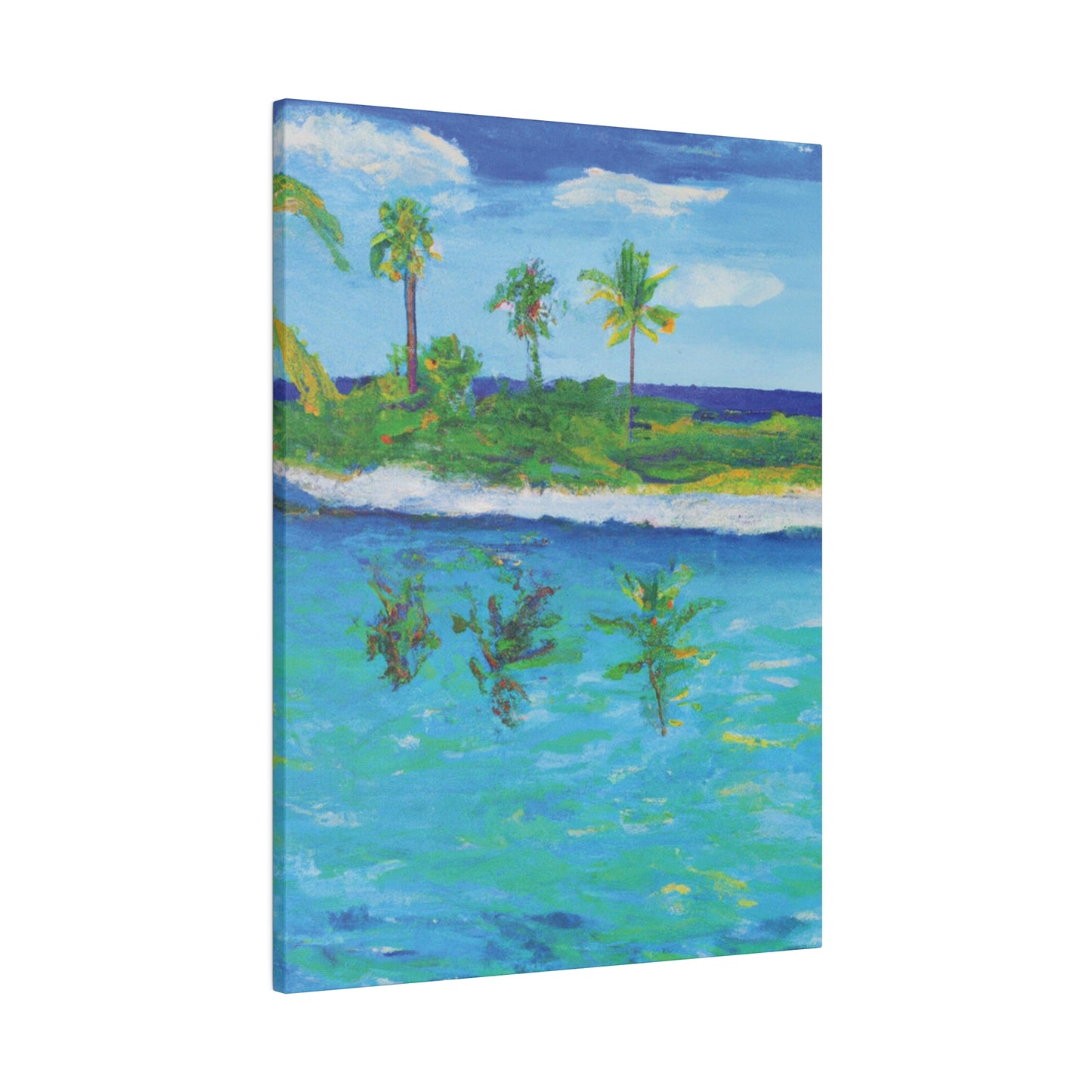 7382P - Bahamas Ocean Painting Print | Bahamas | Ocean | Beach | Poster | Home Decor | Wall Art | Canvas