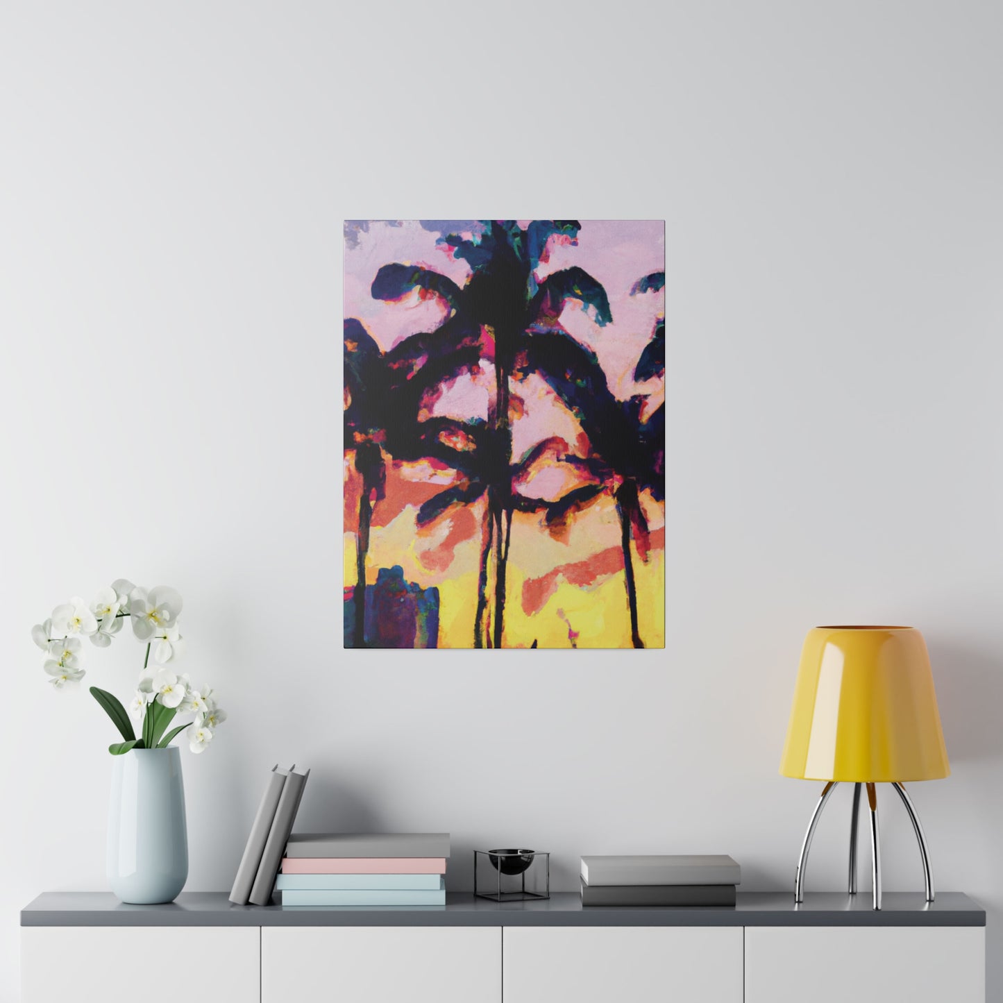 3398S - Miami Beach Sunset Painting Print | Miami | Beach | Sunset | Poster | Home Decor | Wall Art | Canvas