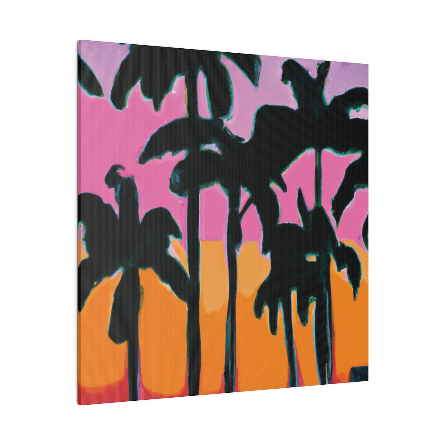 5108P - Miami Beach Sunset Painting Print | Miami | Beach | Sunset | Poster | Home Decor | Wall Art | Canvas