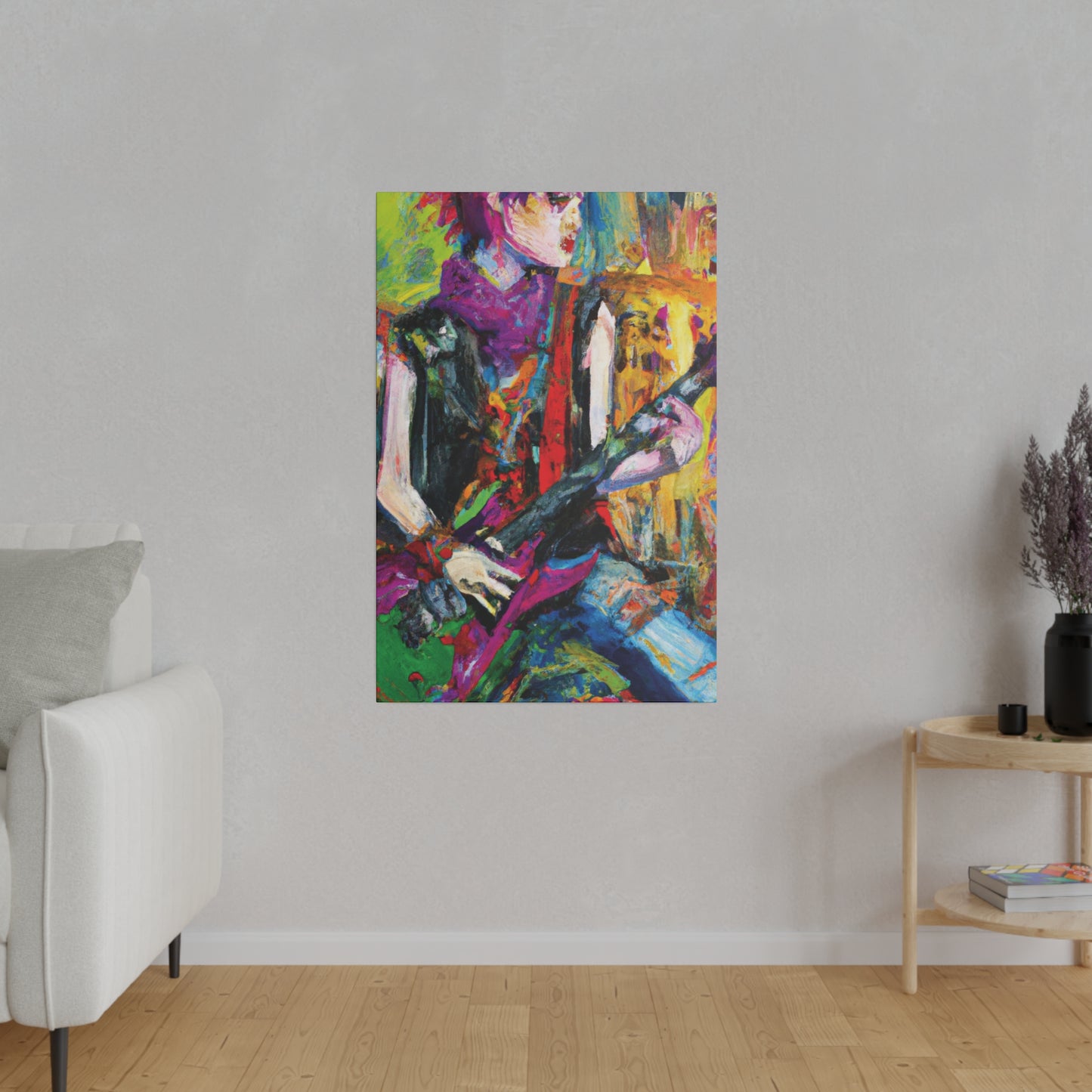 3088A - Rockstar Oil Painting Style Print | Poster | Home Decor | Wall Art | Music Art | Canvas