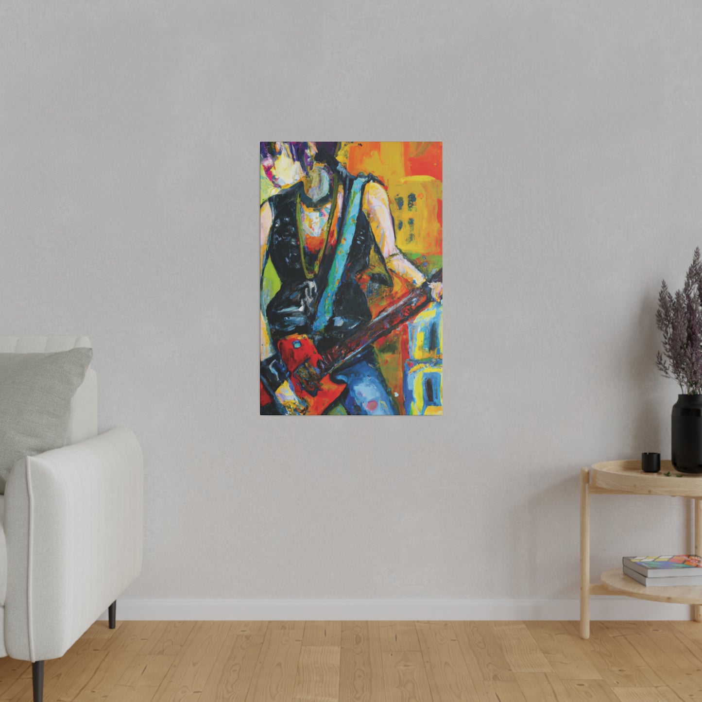 4336U - Rockstar Oil Painting Style Print | Poster | Home Decor | Wall Art | Music Art | Canvas