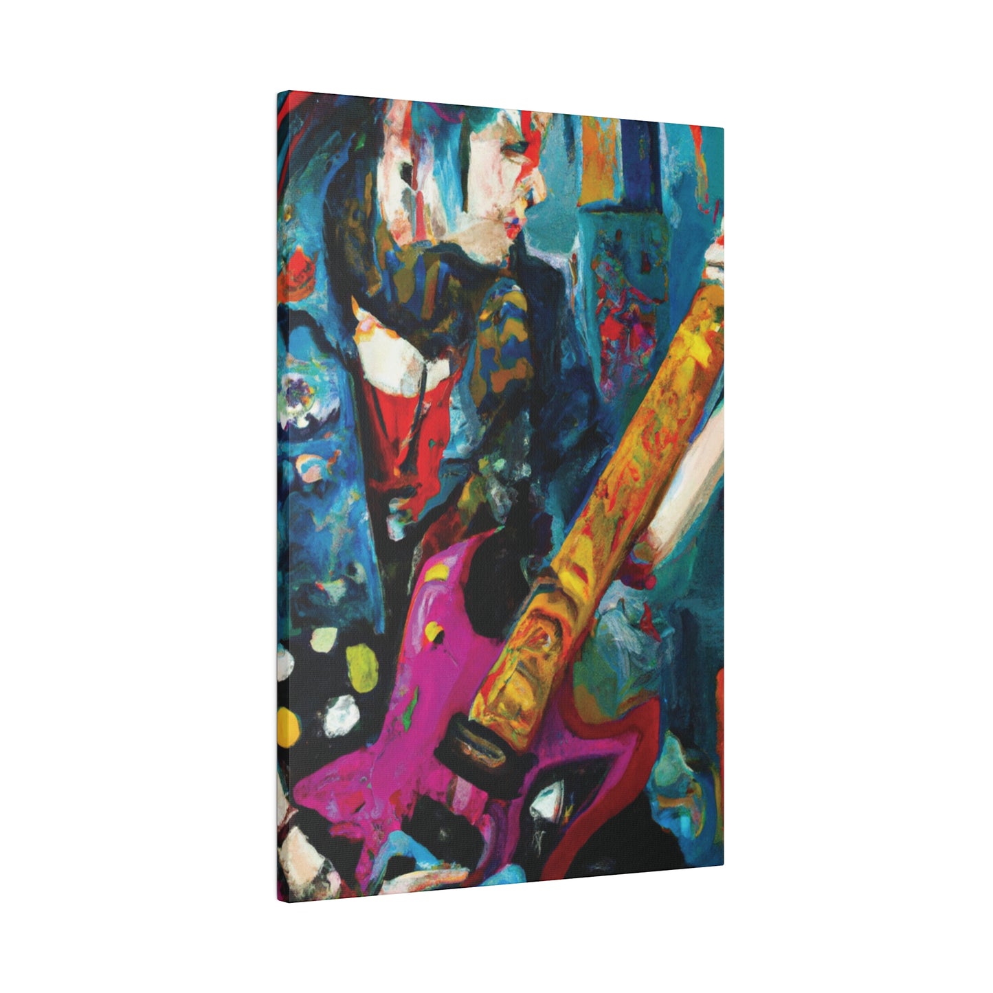 7272P - Rockstar Oil Painting Style Print | Poster | Home Decor | Wall Art | Music Art | Canvas