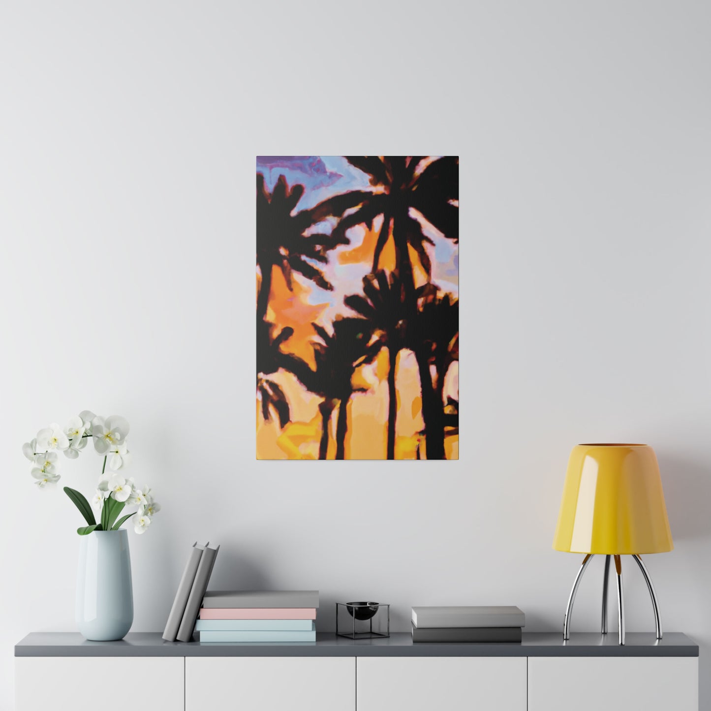 6159K - Miami Beach Sunset Painting Print | Miami | Beach | Sunset | Poster | Home Decor | Wall Art | Canvas