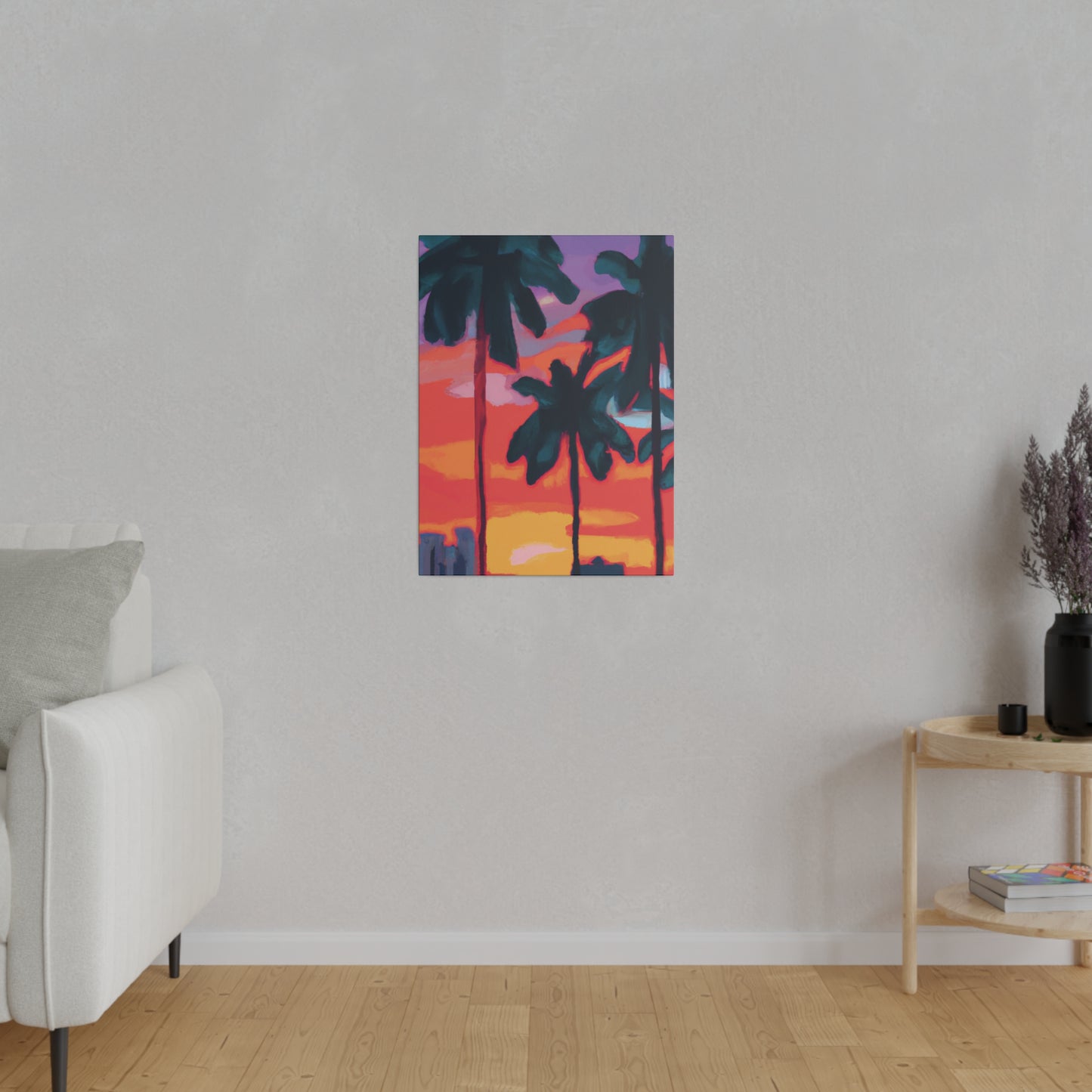 8175T - Miami Beach Sunset Painting Print | Miami | Beach | Sunset | Poster | Home Decor | Wall Art | Canvas