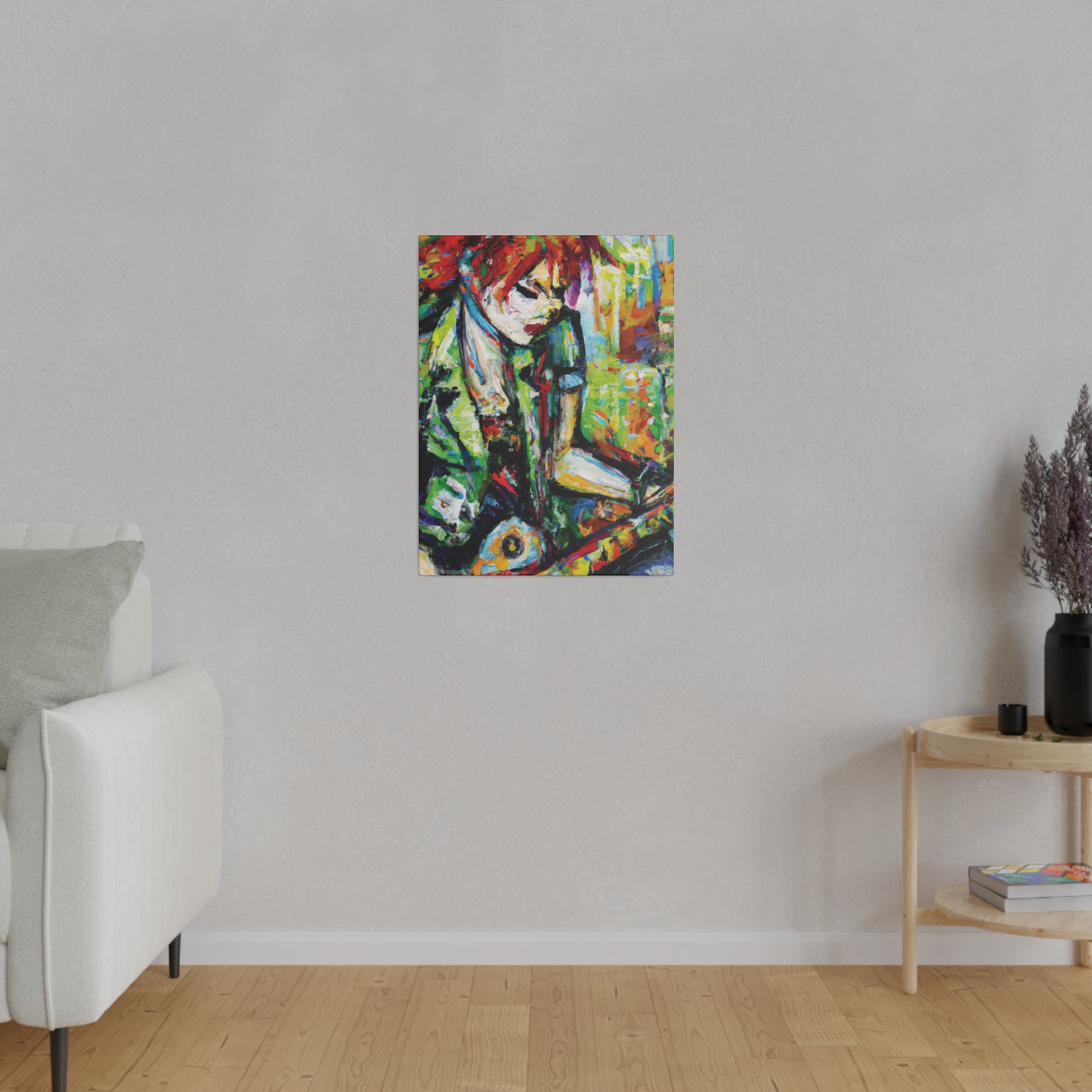 2204G - Rockstar Oil Painting Style Print | Poster | Home Decor | Wall Art | Music Art | Canvas