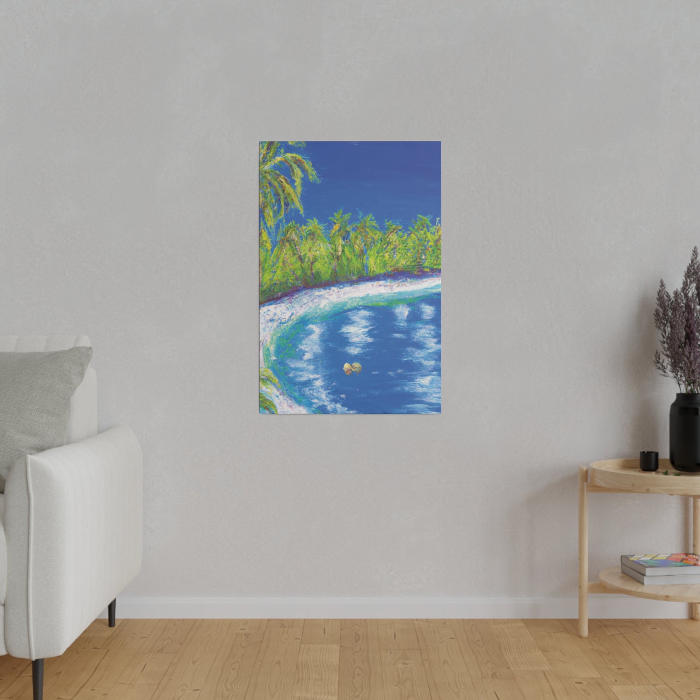 3798C - Bahamas Ocean Painting Print | Bahamas | Ocean | Beach | Poster | Home Decor | Wall Art | Canvas