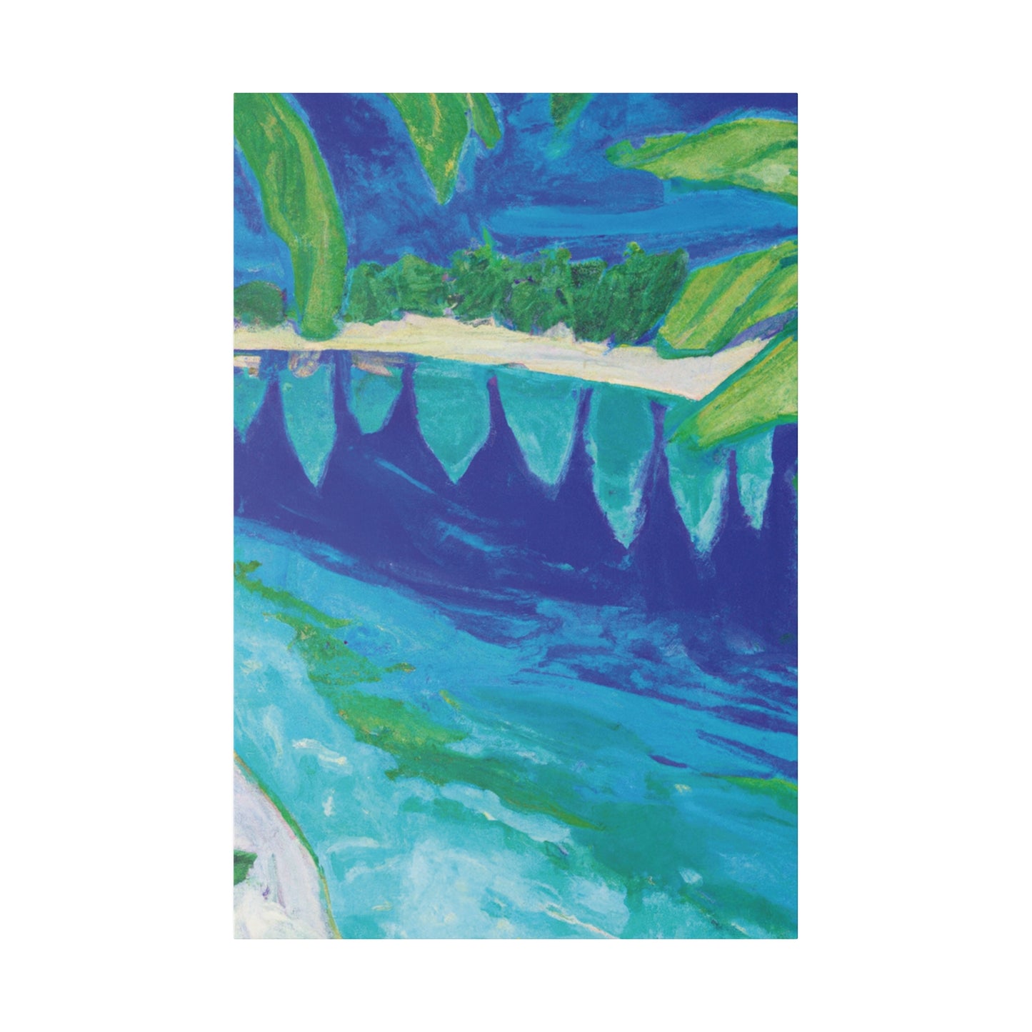 4845E - Bahamas Ocean Painting Print | Bahamas | Ocean | Beach | Poster | Home Decor | Wall Art | Canvas