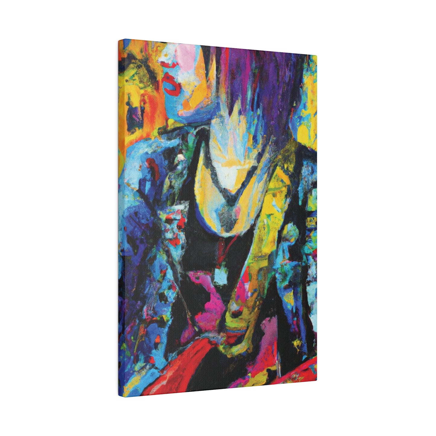 9756Z - Rockstar Oil Painting Style Print | Poster | Home Decor | Wall Art | Music Art | Canvas