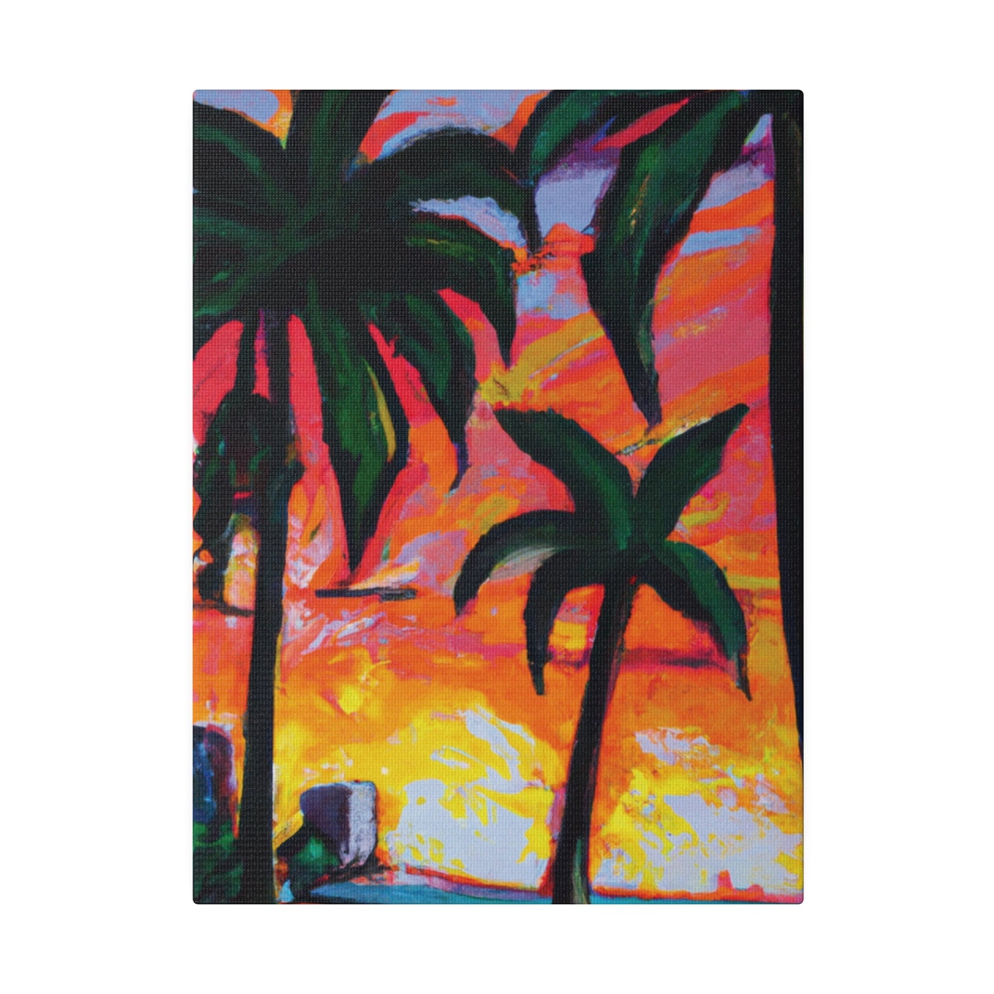 5471R - Miami Beach Sunset Painting Print | Miami | Beach | Sunset | Poster | Home Decor | Wall Art | Canvas