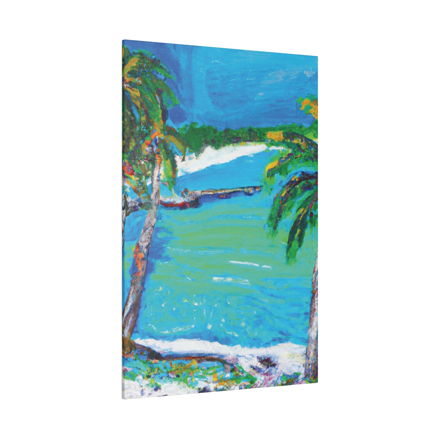 2499M - Bahamas Ocean Painting Print | Bahamas | Ocean | Beach | Poster | Home Decor | Wall Art | Canvas