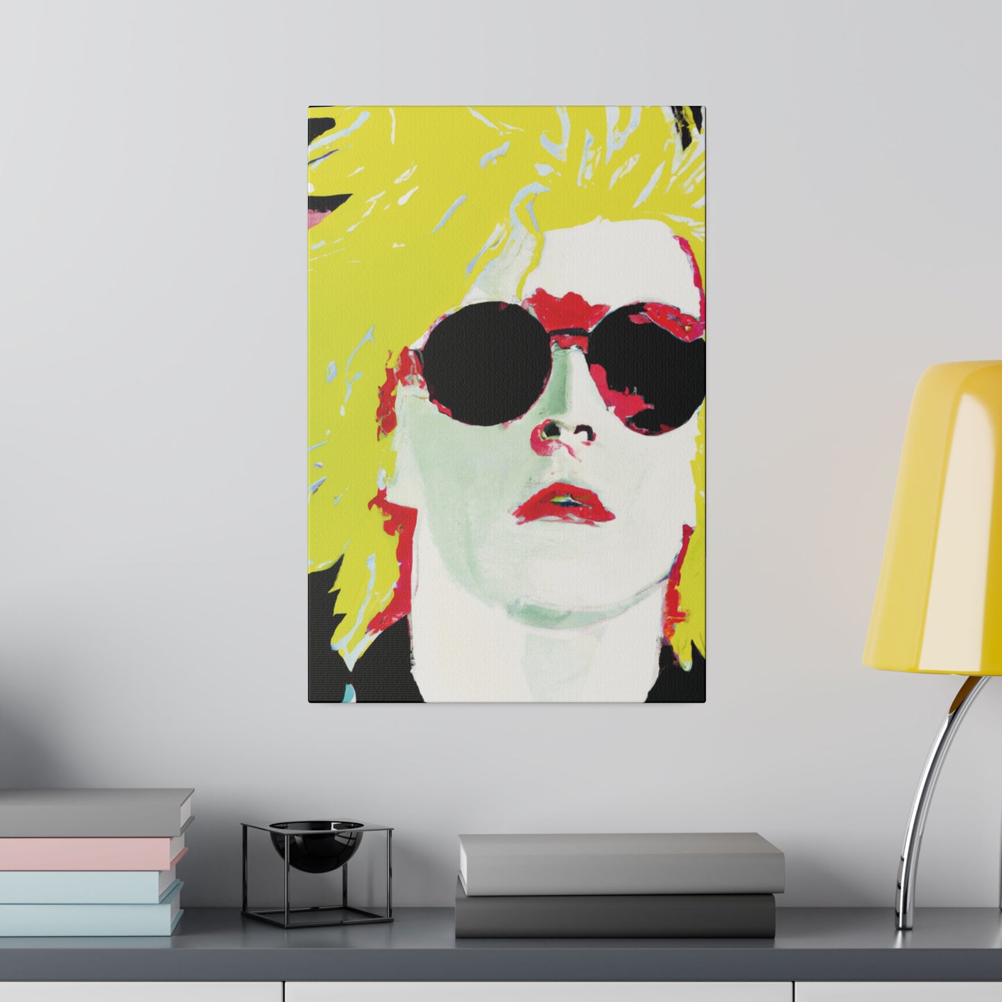 6289X - Rockstar Painting Print | Face | Abstract | Poster | Home Decor | Wall Art | Music Art | Canvas