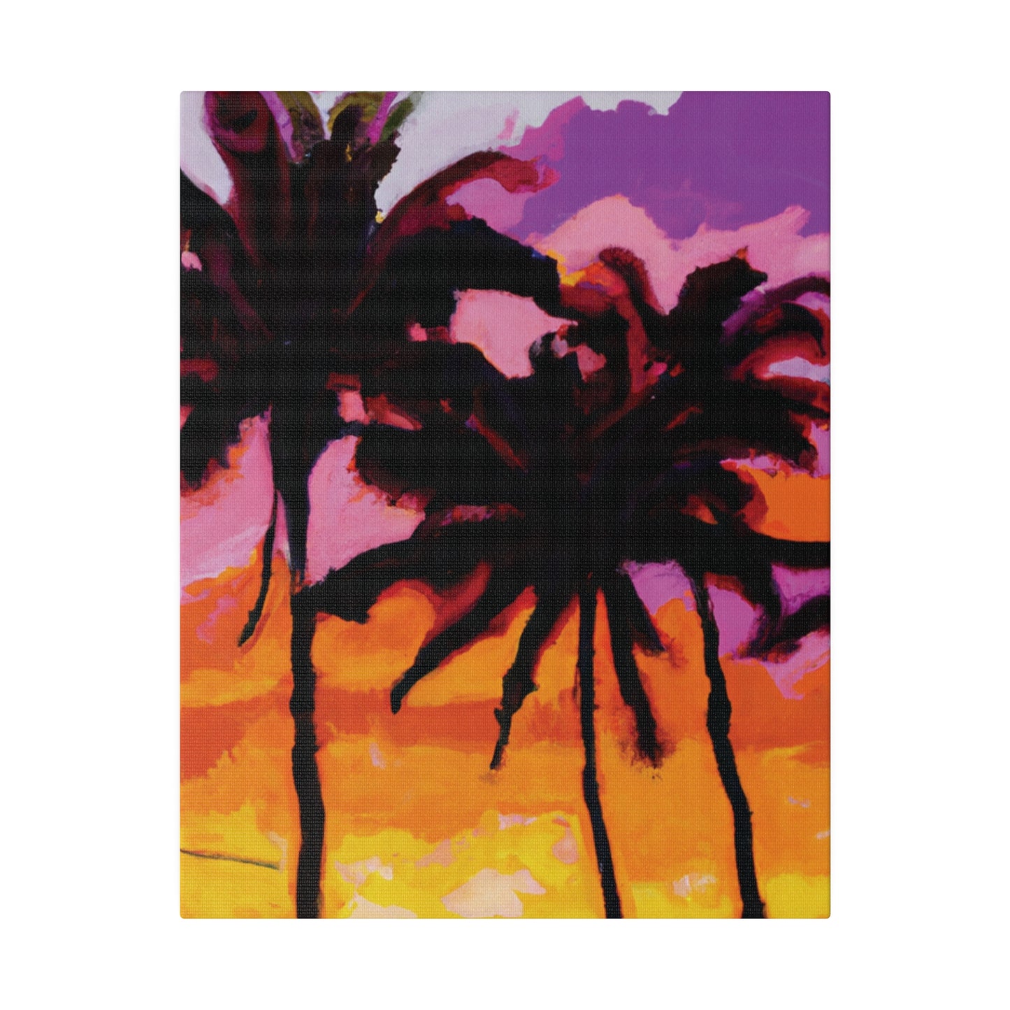 8367T - Miami Beach Sunset Painting Print | Miami | Beach | Sunset | Poster | Home Decor | Wall Art | Canvas