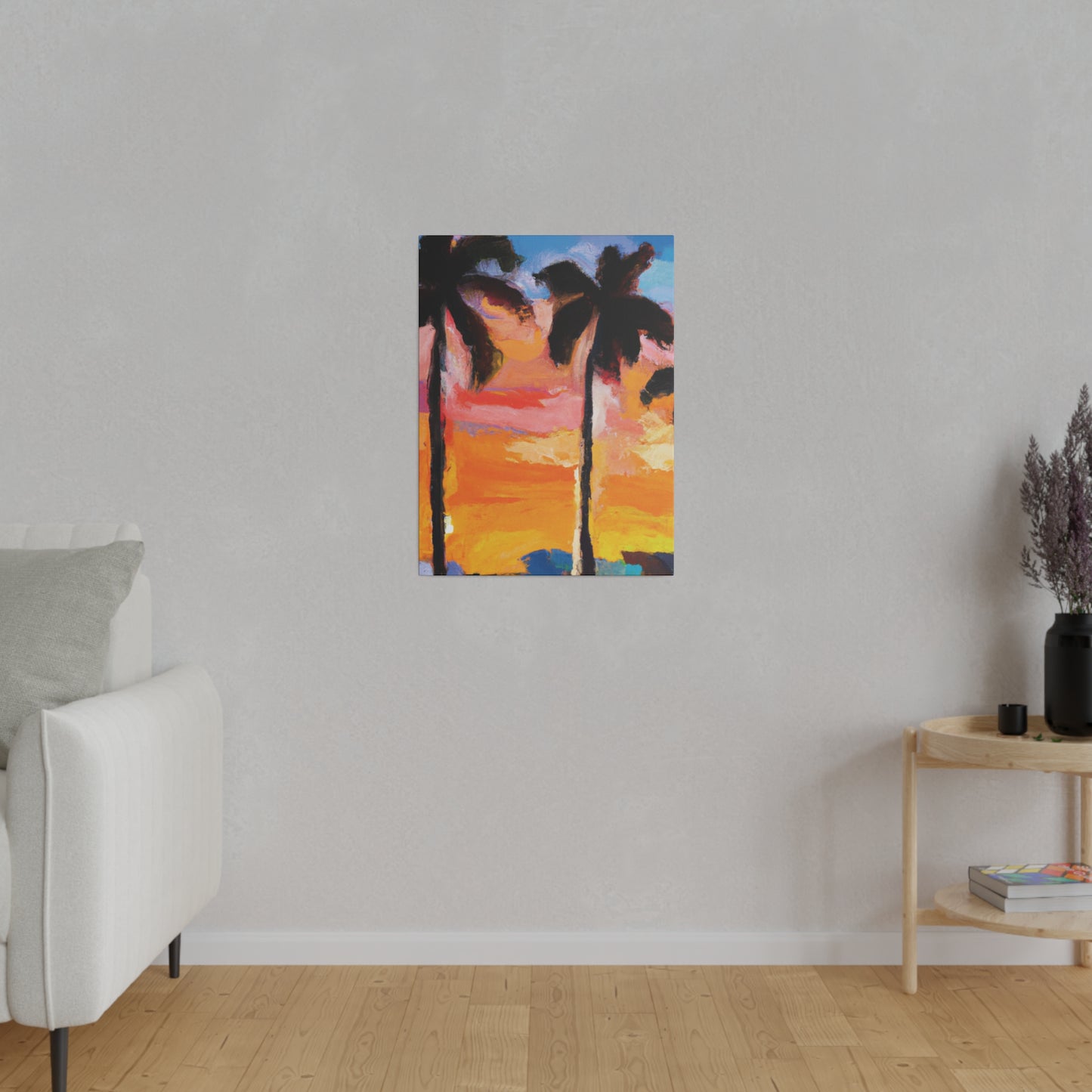 3236E - Miami Beach Sunset Painting Print | Miami | Beach | Sunset | Poster | Home Decor | Wall Art | Canvas