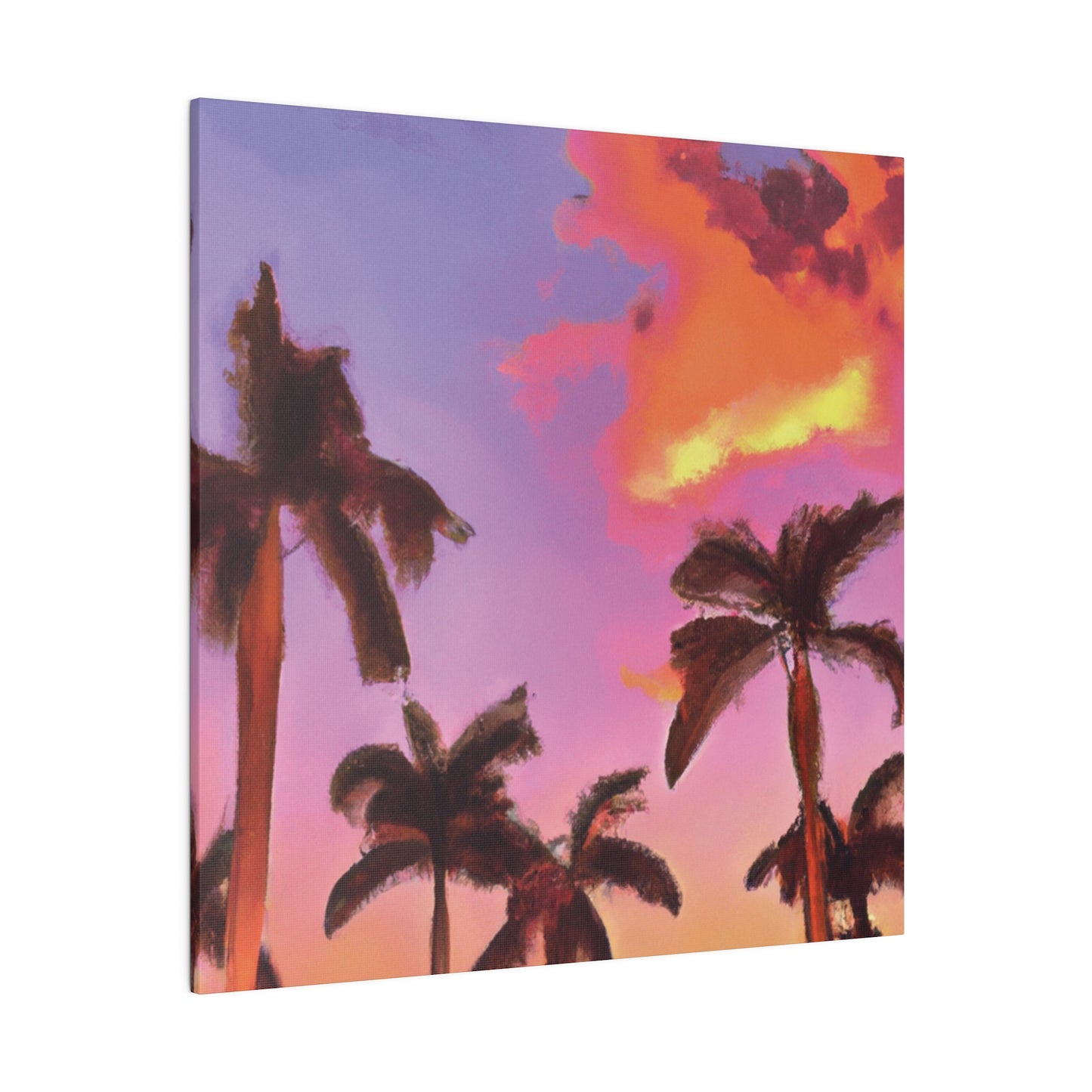 7518V - Miami Beach Sunset Painting Print | Miami | Beach | Sunset | Poster | Home Decor | Wall Art | Canvas