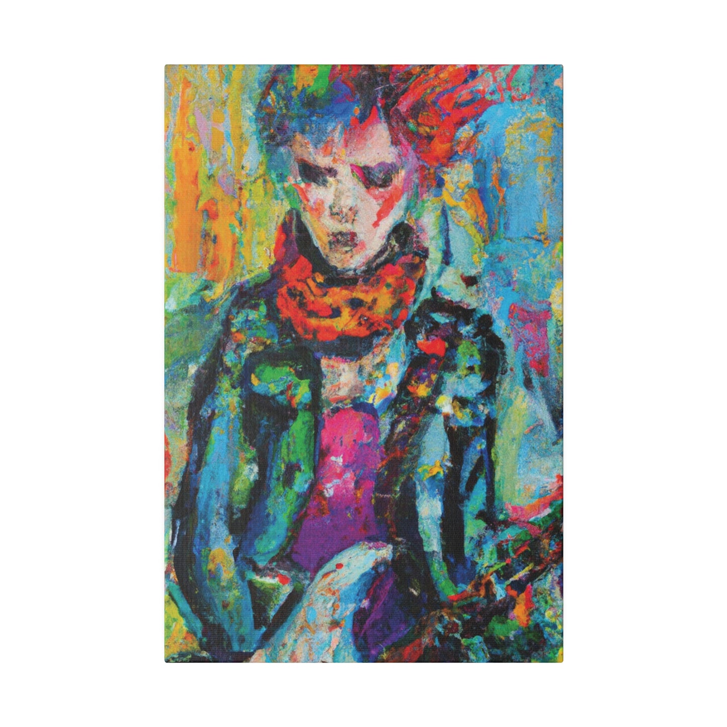 9432X - Rockstar Oil Painting Style Print | Poster | Home Decor | Wall Art | Music Art | Canvas