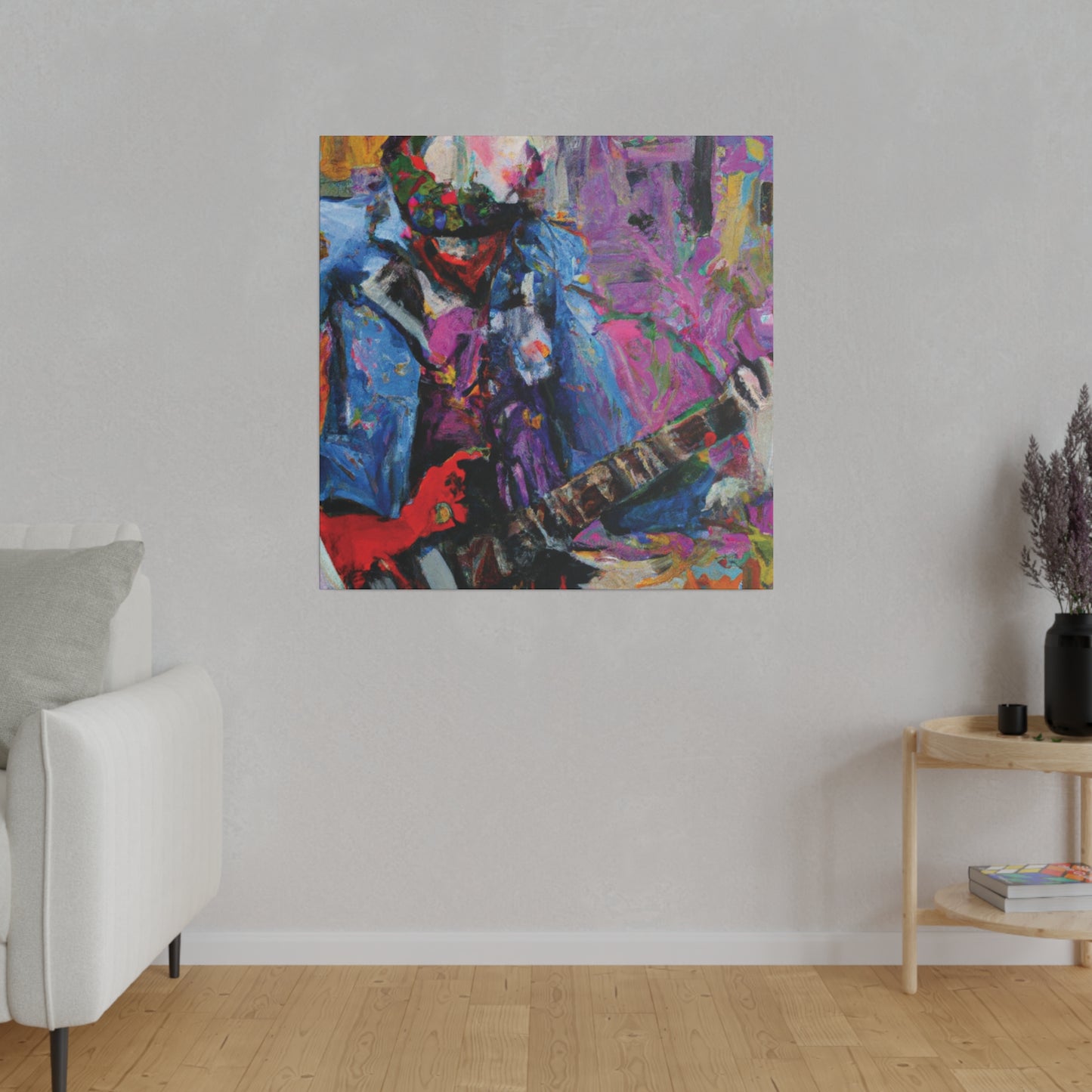 9210O - Rockstar Oil Painting Style Print | Poster | Home Decor | Wall Art | Music Art | Canvas