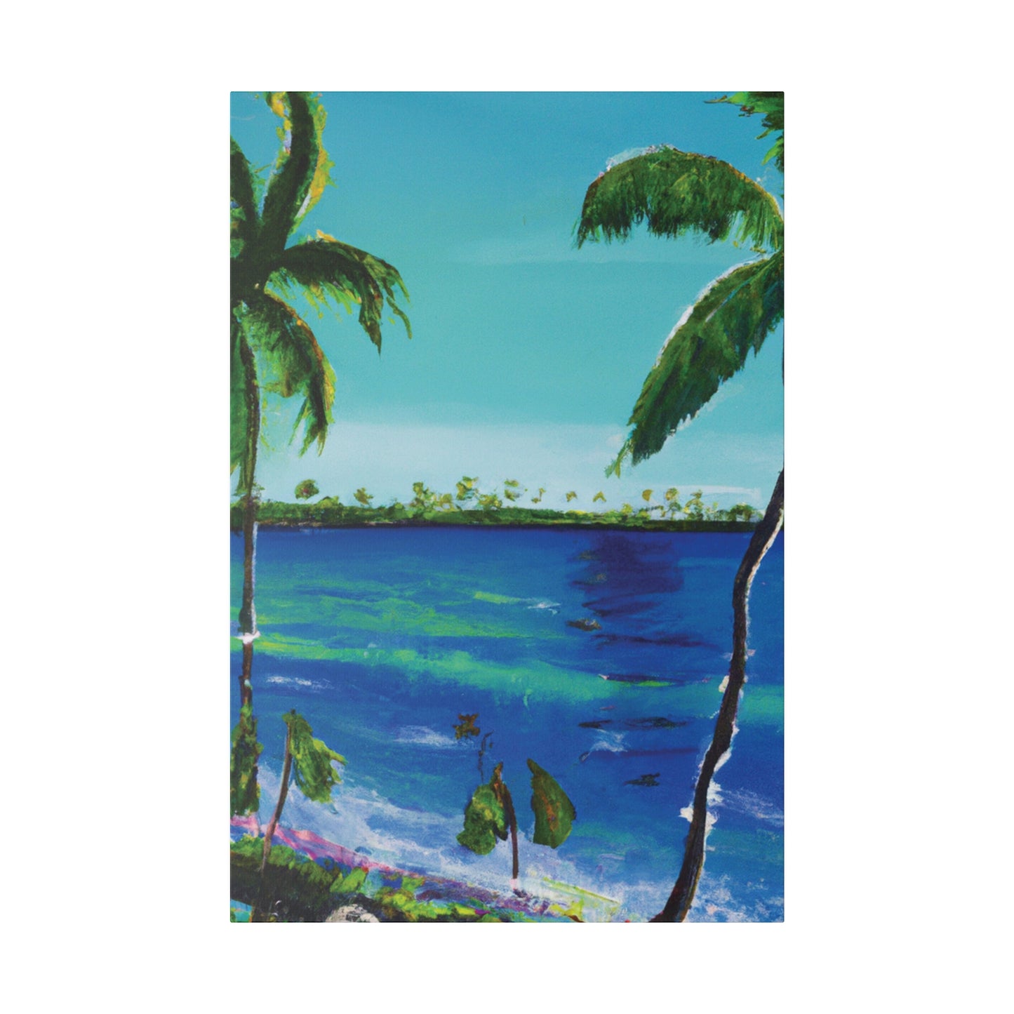 5491V - Bahamas Ocean Painting Print | Bahamas | Ocean | Beach | Poster | Home Decor | Wall Art | Canvas