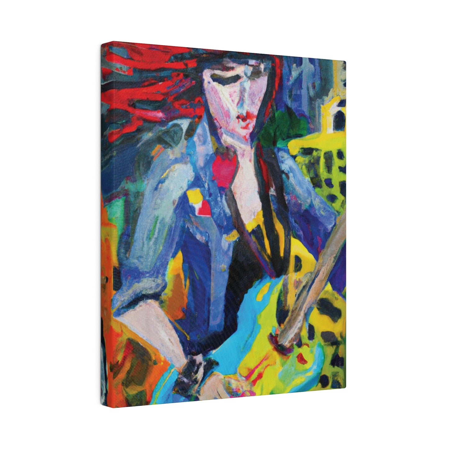 5084Q - Rockstar Oil Painting Style Print | Poster | Home Decor | Wall Art | Music Art | Canvas