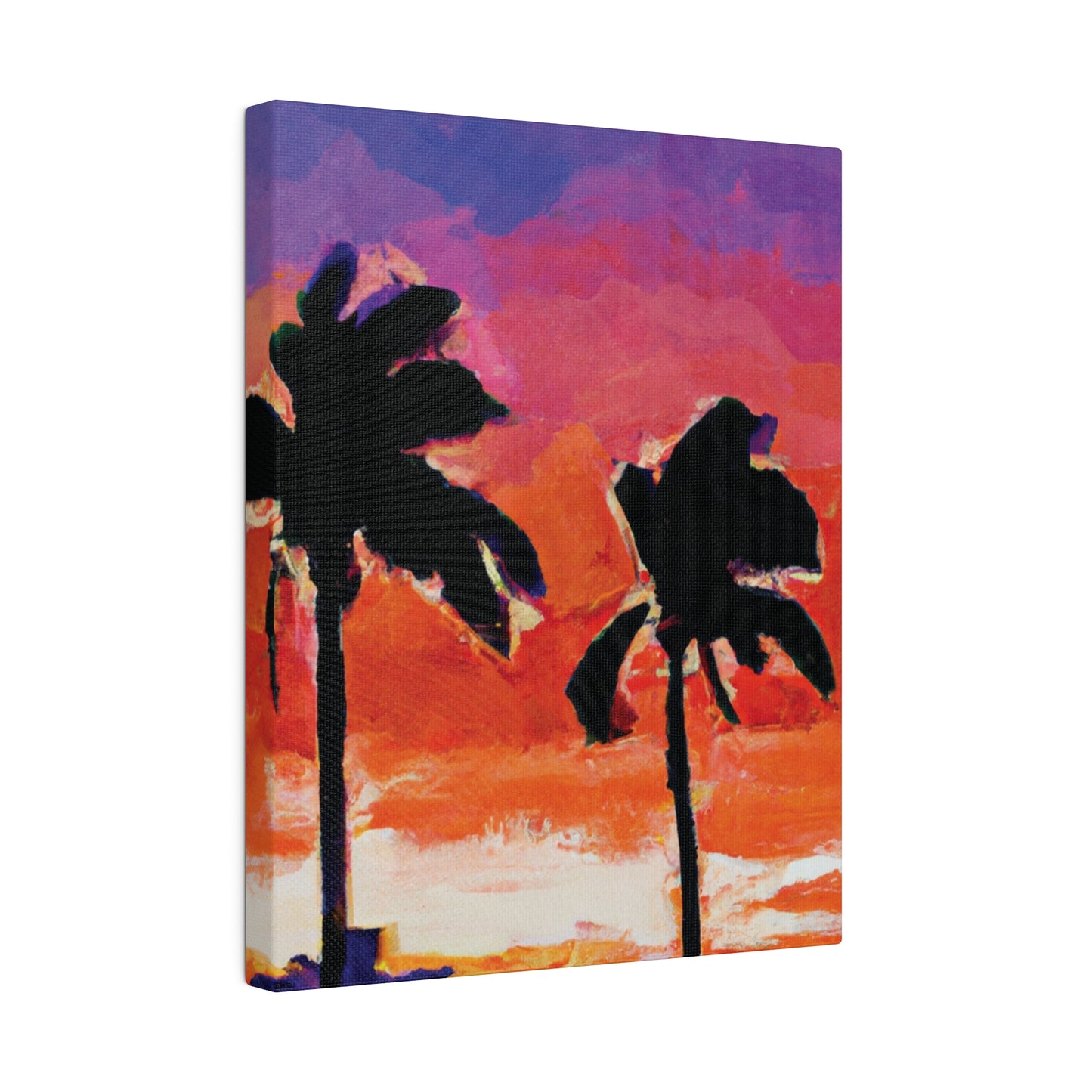 3243X - Miami Beach Sunset Painting Print | Miami | Beach | Sunset | Poster | Home Decor | Wall Art | Canvas