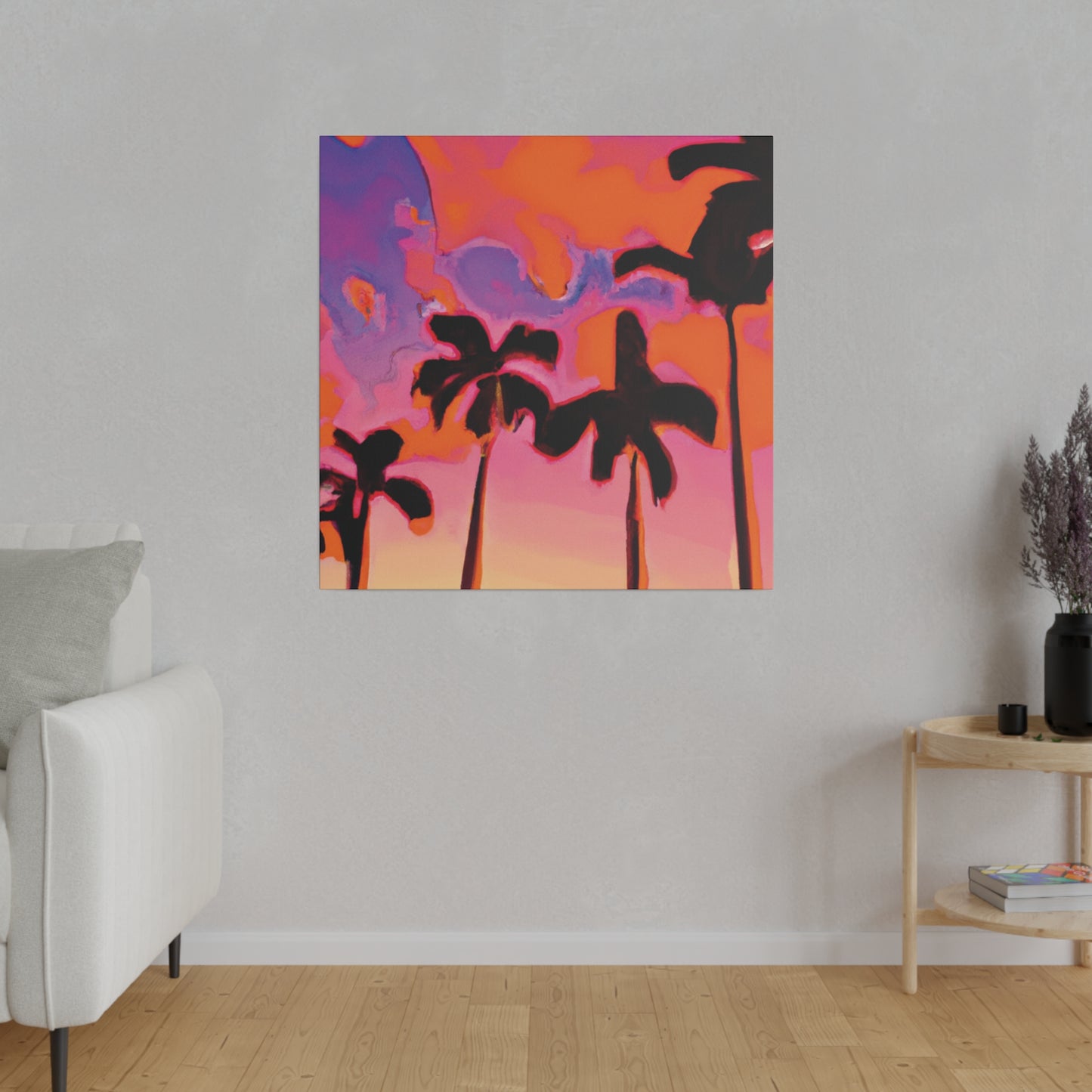 7182U - Miami Beach Sunset Painting Print | Miami | Beach | Sunset | Poster | Home Decor | Wall Art | Canvas