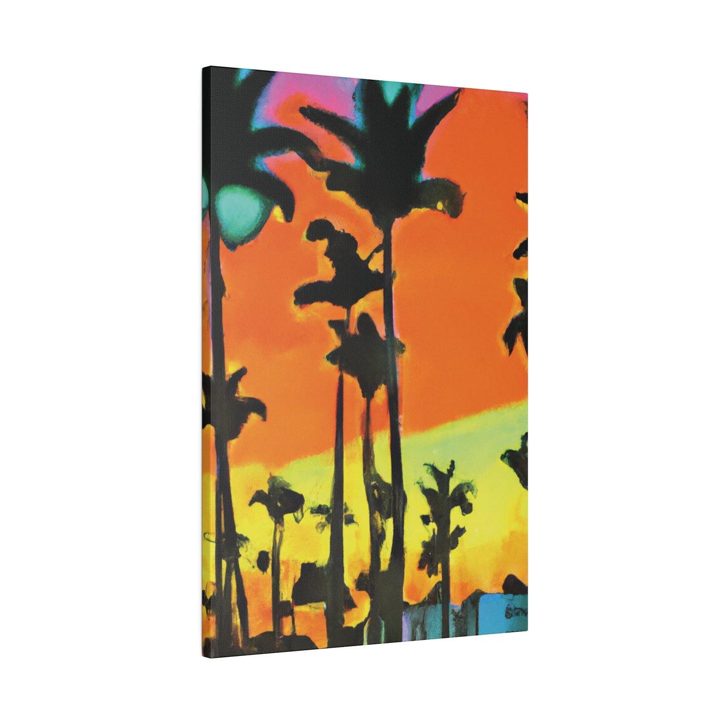 6096Q - Miami Beach Sunset Painting Print | Miami | Beach | Sunset | Poster | Home Decor | Wall Art | Canvas