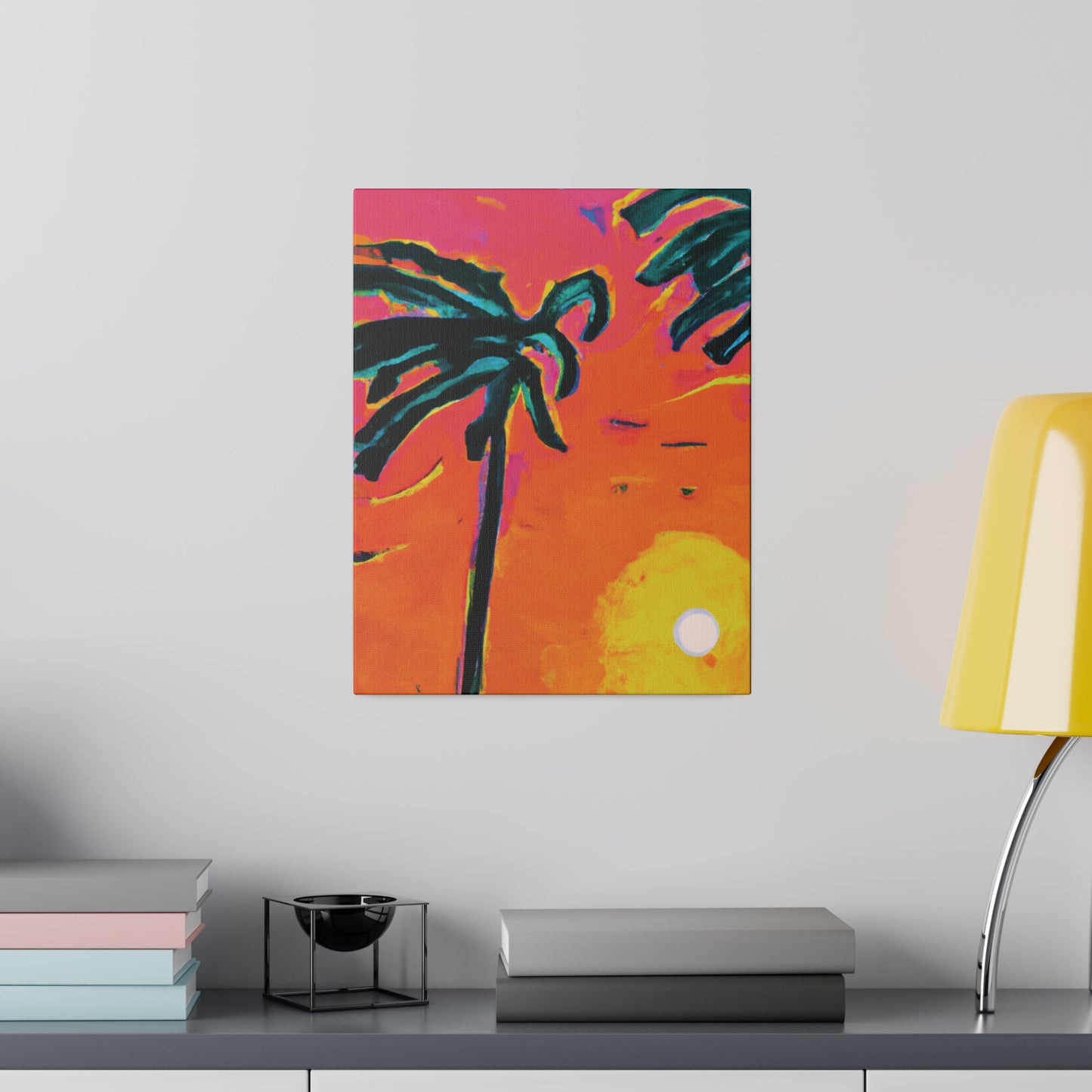 7273U - Miami Beach Sunset Painting Print | Miami | Beach | Sunset | Poster | Home Decor | Wall Art | Canvas