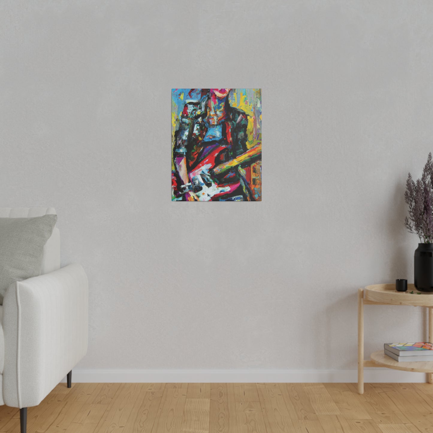 9010O - Rockstar Oil Painting Style Print | Poster | Home Decor | Wall Art | Music Art | Canvas