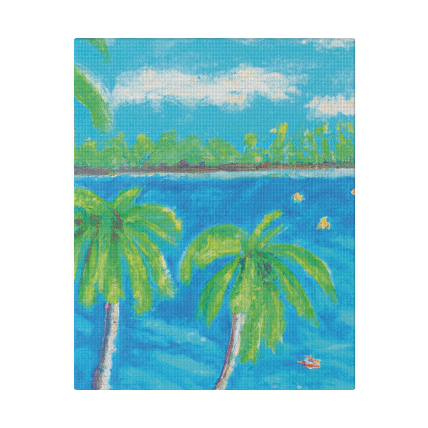 5753V - Bahamas Ocean Painting Print | Bahamas | Ocean | Beach | Poster | Home Decor | Wall Art | Canvas