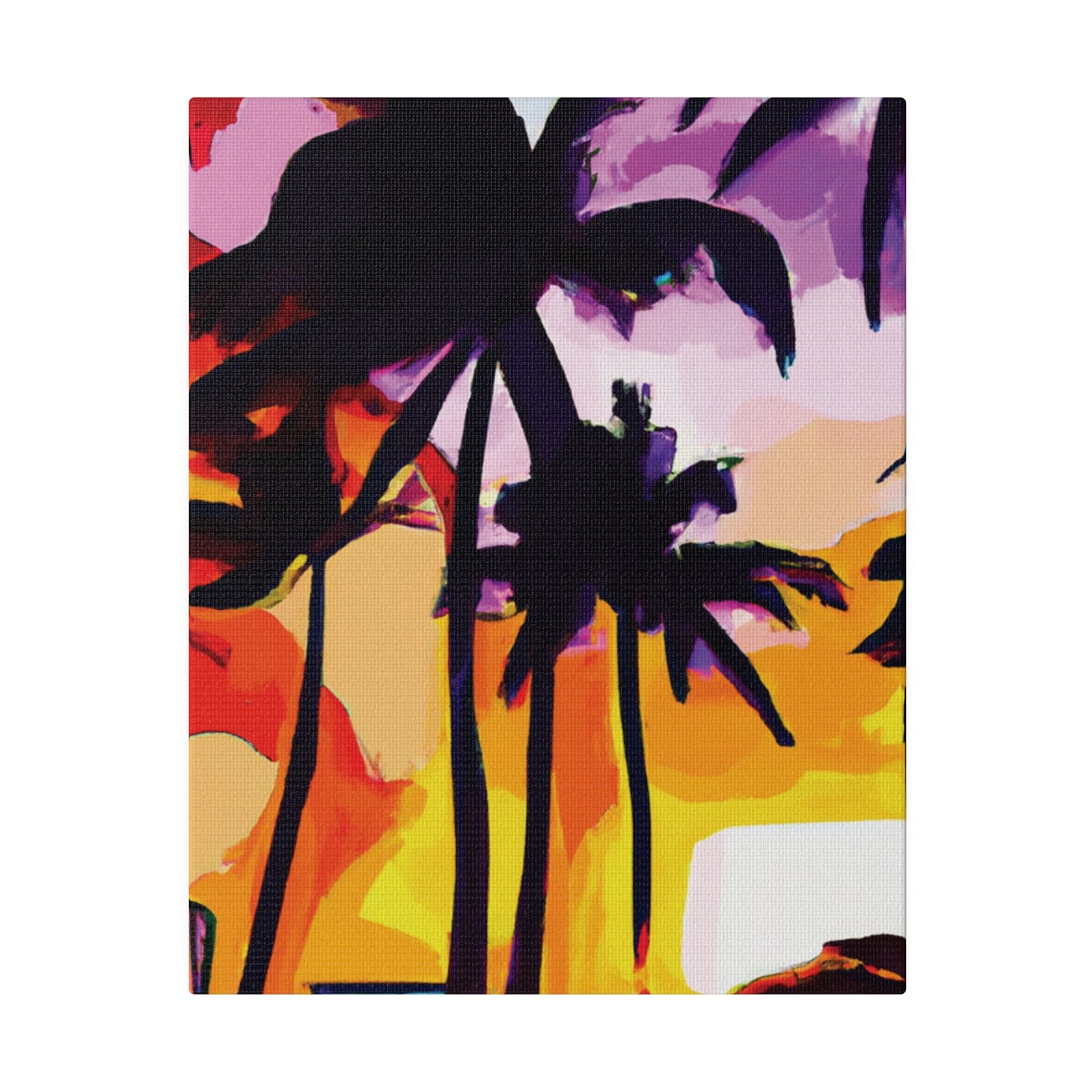 3987G - Miami Beach Sunset Painting Print | Miami | Beach | Sunset | Poster | Home Decor | Wall Art | Canvas