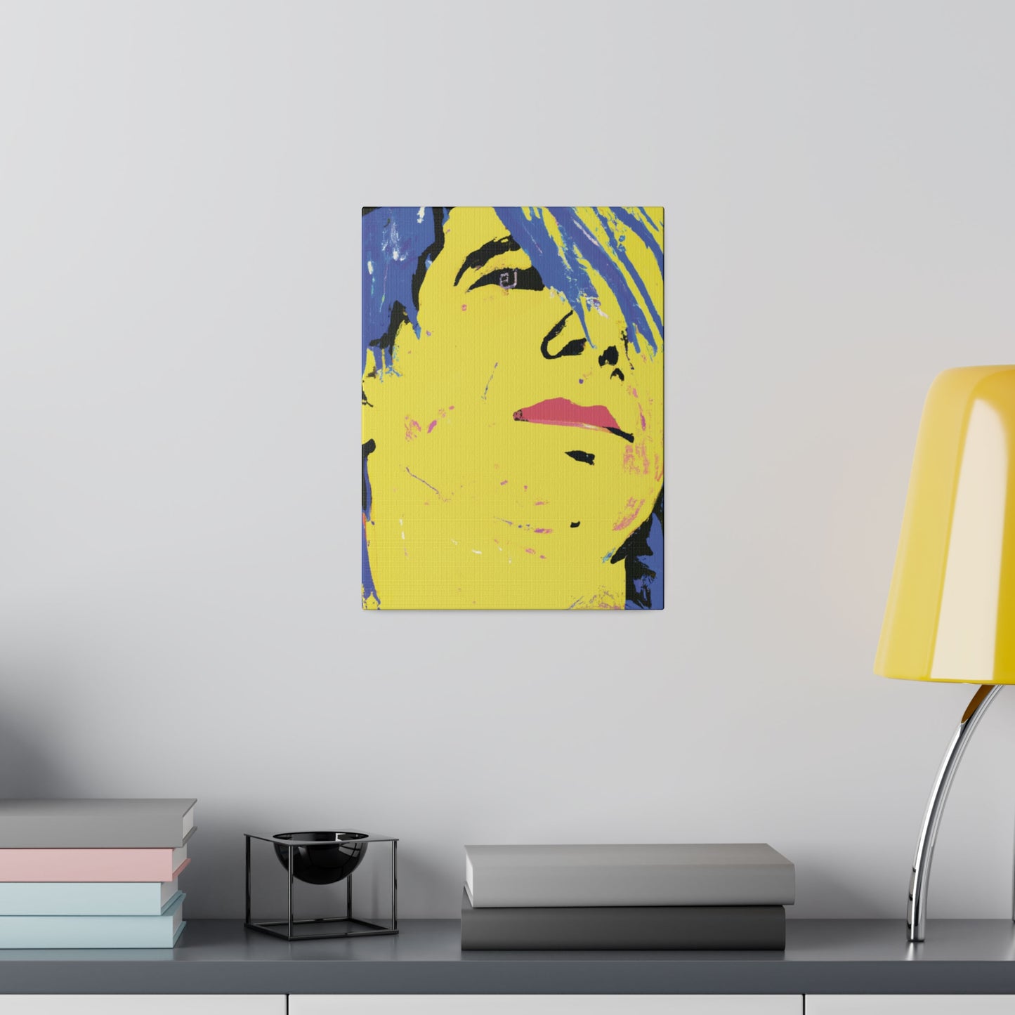 4894A - Rockstar Painting Print | Face | Abstract | Poster | Home Decor | Wall Art | Music Art | Canvas