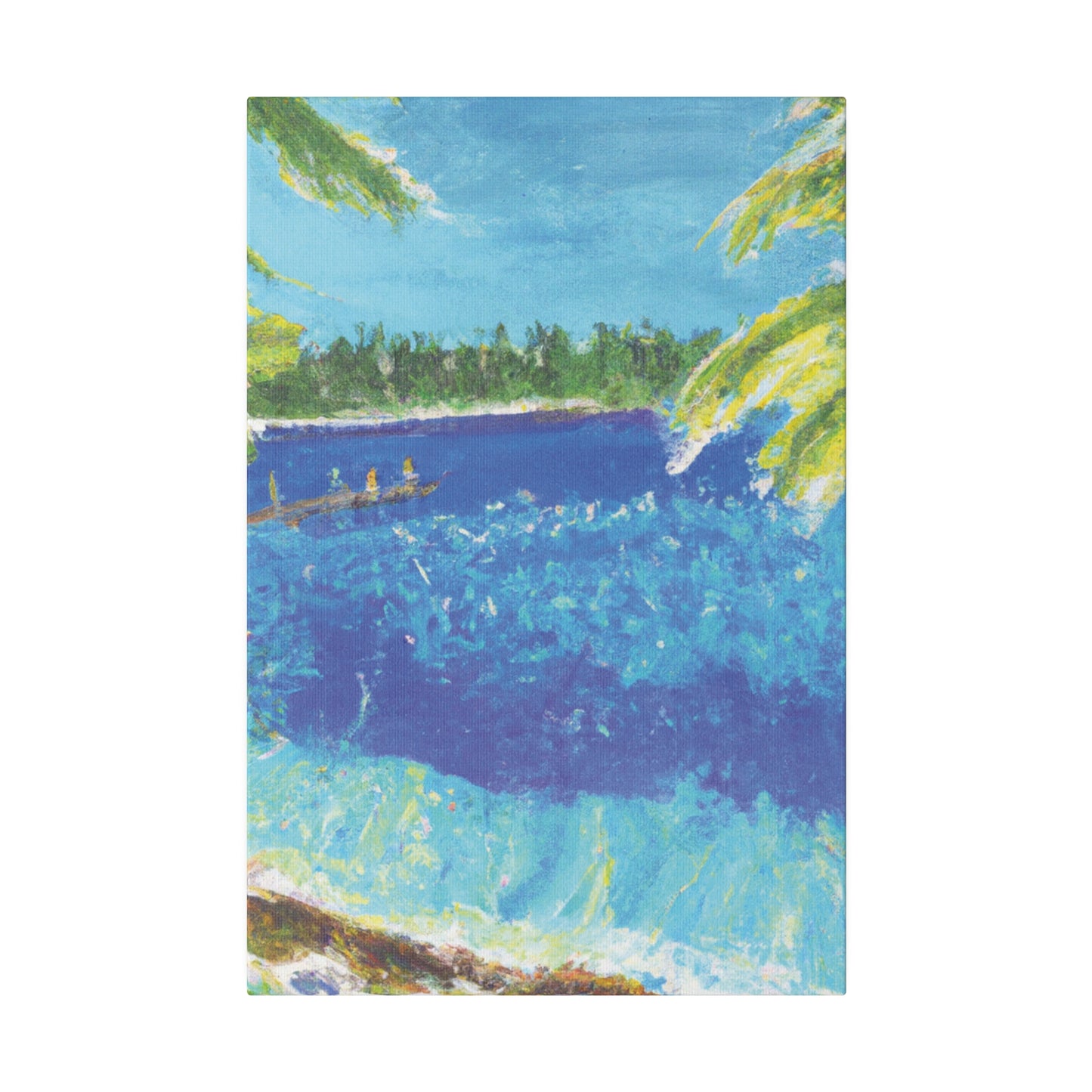 9673H - Bahamas Ocean Painting Print | Bahamas | Ocean | Beach | Poster | Home Decor | Wall Art | Canvas