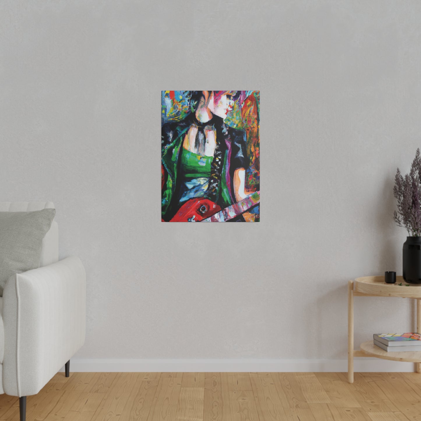 9737J - Rockstar Oil Painting Style Print | Poster | Home Decor | Wall Art | Music Art | Canvas