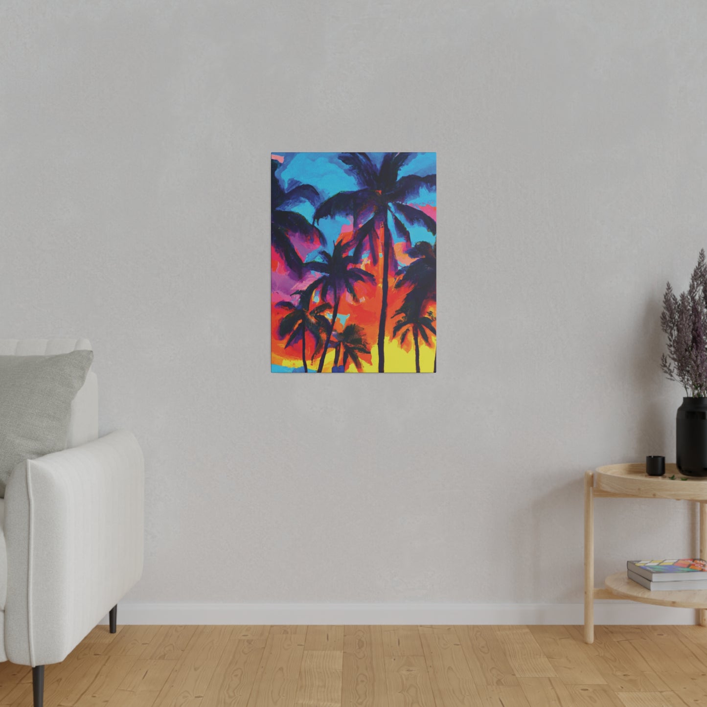 4672F - Miami Beach Sunset Painting Print | Miami | Beach | Sunset | Poster | Home Decor | Wall Art | Canvas