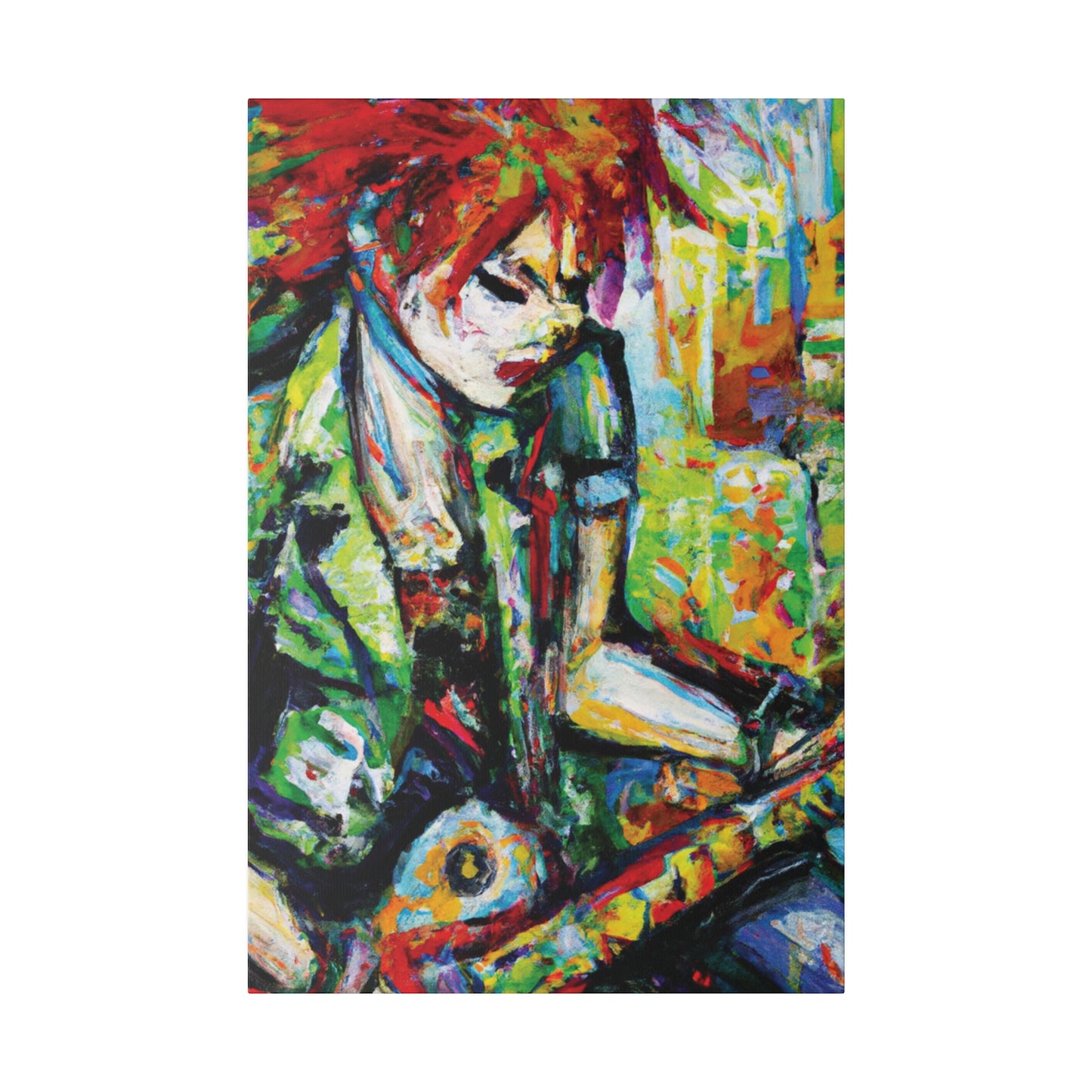 2204G - Rockstar Oil Painting Style Print | Poster | Home Decor | Wall Art | Music Art | Canvas