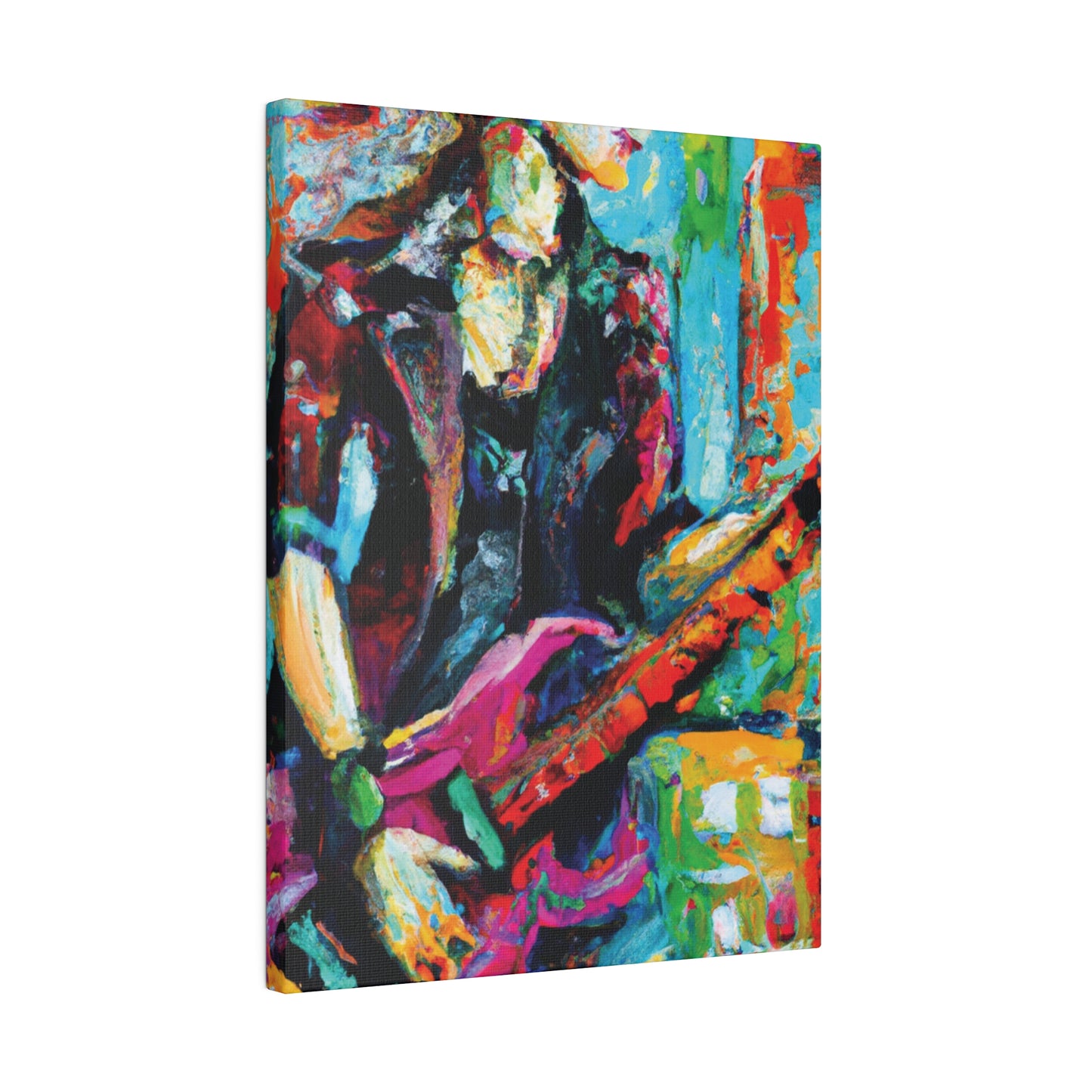 5003E - Rockstar Oil Painting Style Print | Poster | Home Decor | Wall Art | Music Art | Canvas