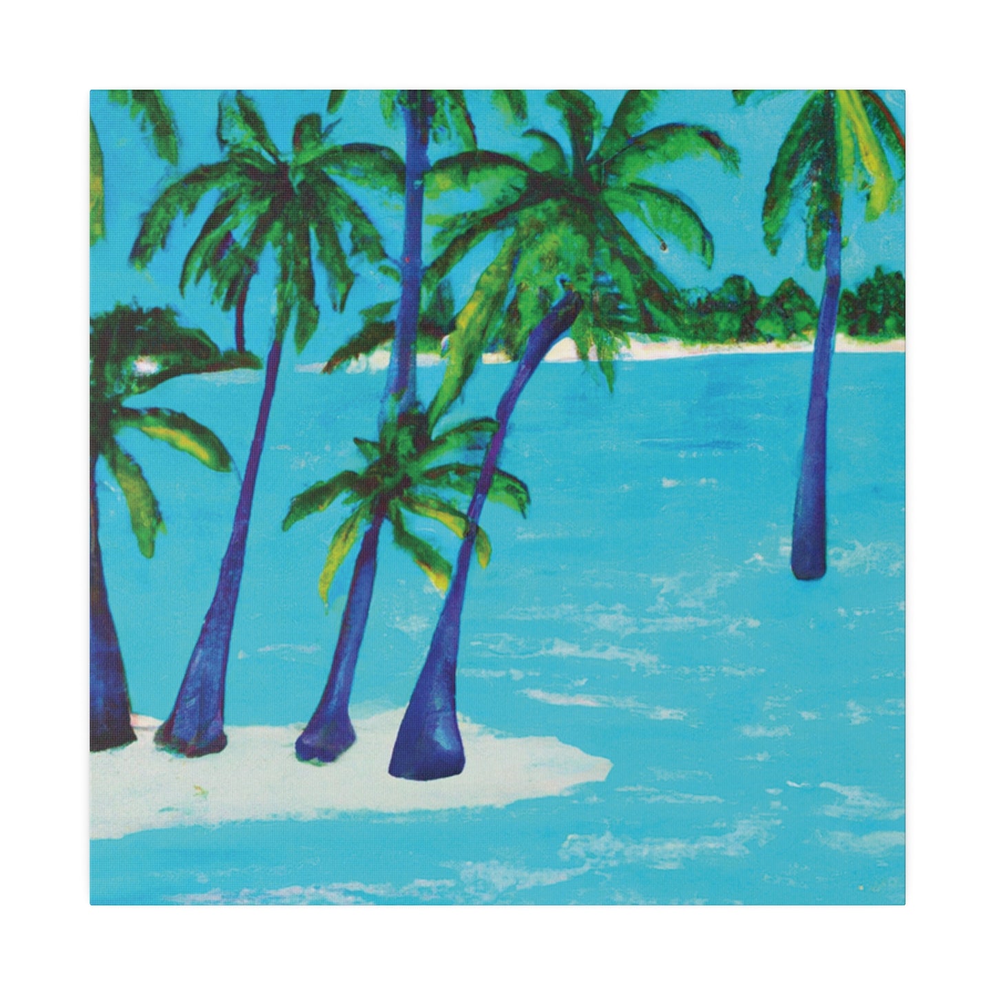 2486G - Bahamas Ocean Painting Print | Bahamas | Ocean | Beach | Poster | Home Decor | Wall Art | Canvas