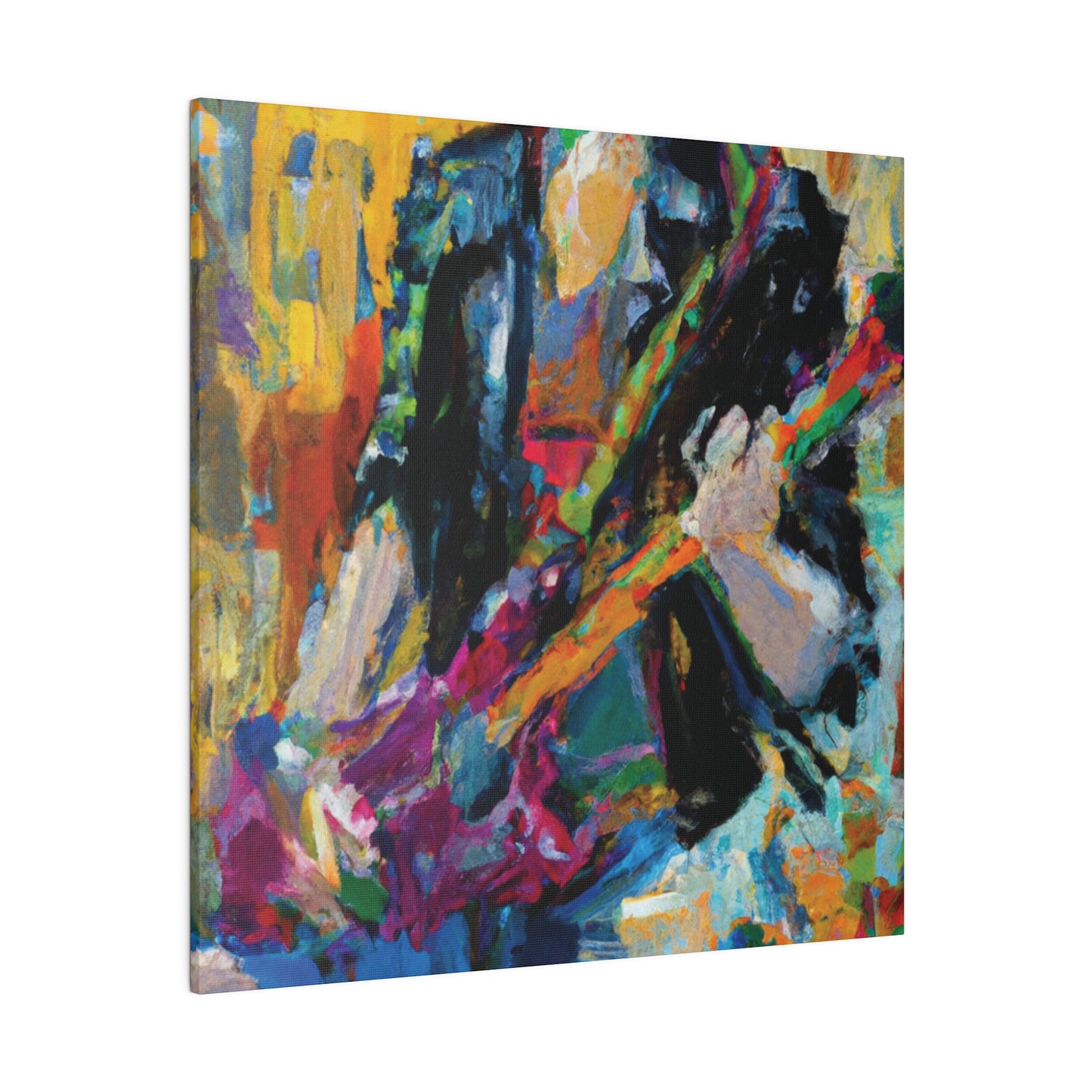 4813Q - Rockstar Oil Painting Style Print | Poster | Home Decor | Wall Art | Music Art | Canvas