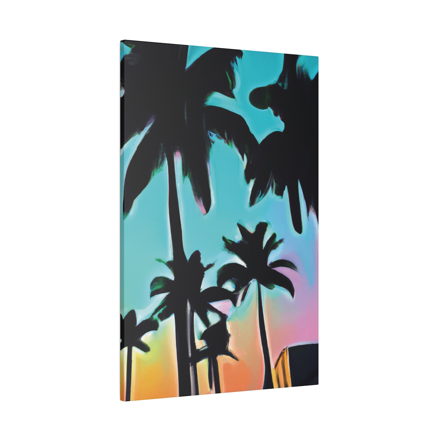 5491X - Miami Beach Sunset Painting Print | Miami | Beach | Sunset | Poster | Home Decor | Wall Art | Canvas