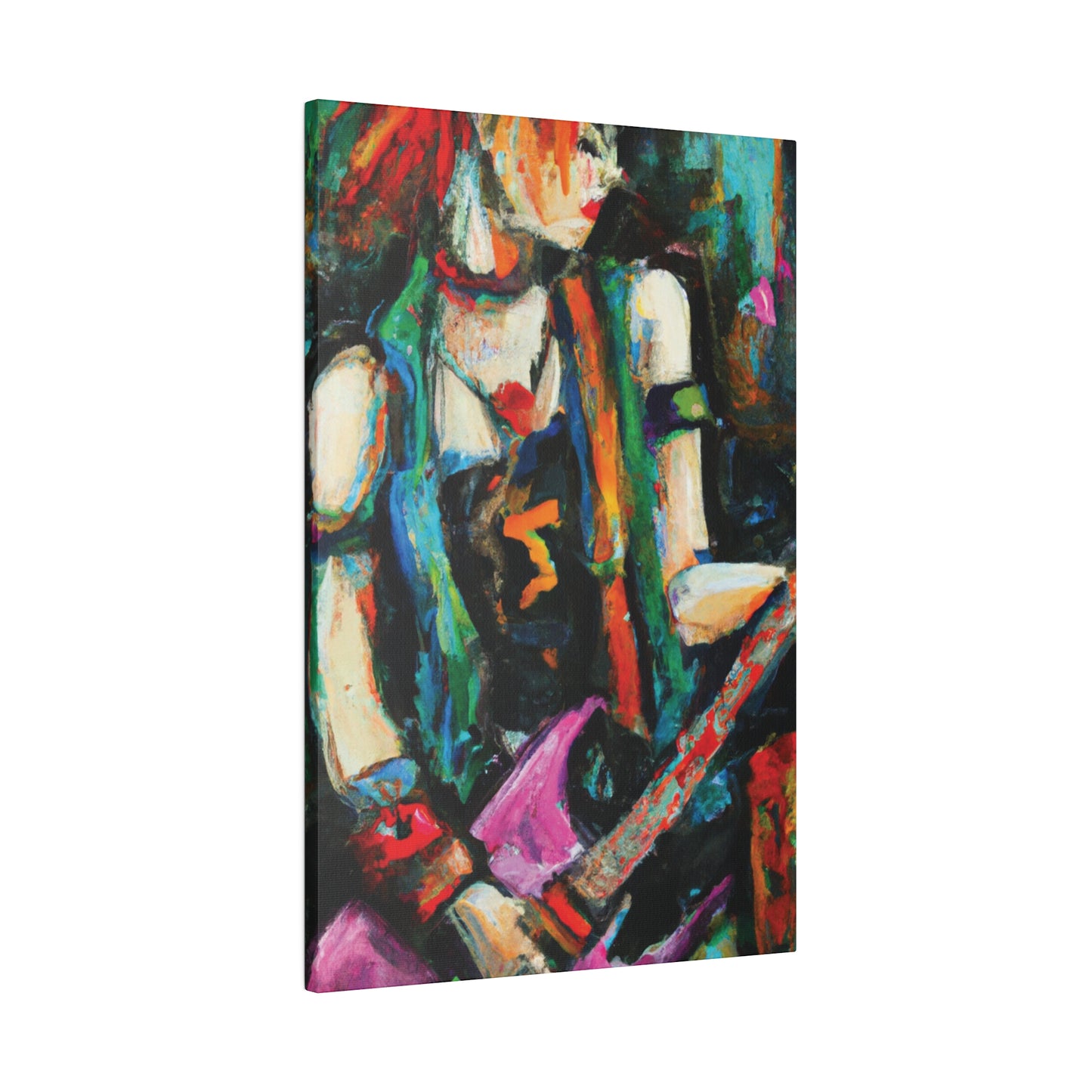 2705X - Rockstar Oil Painting Style Print | Poster | Home Decor | Wall Art | Music Art | Canvas