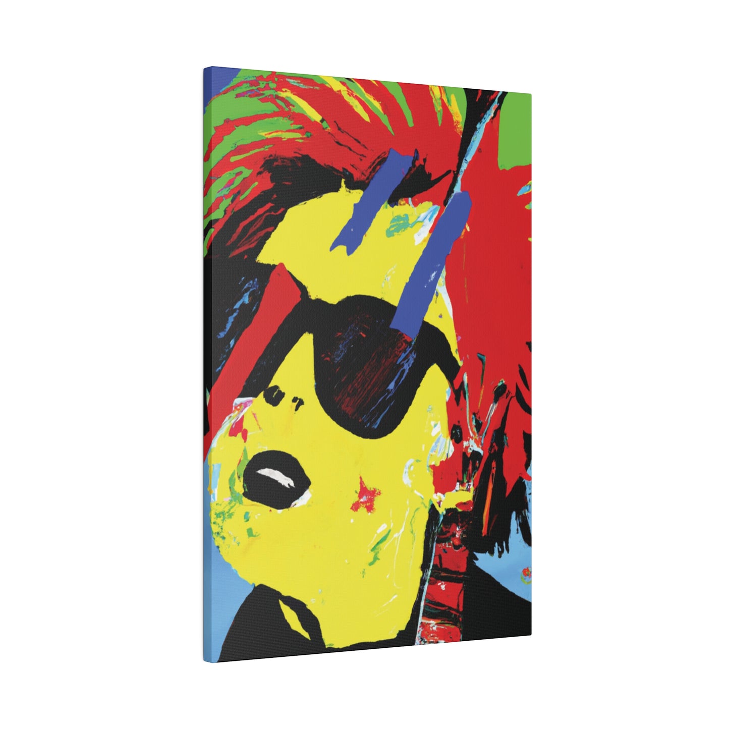 7482U - Rockstar Painting Print | Face | Abstract | Poster | Home Decor | Wall Art | Music Art | Canvas