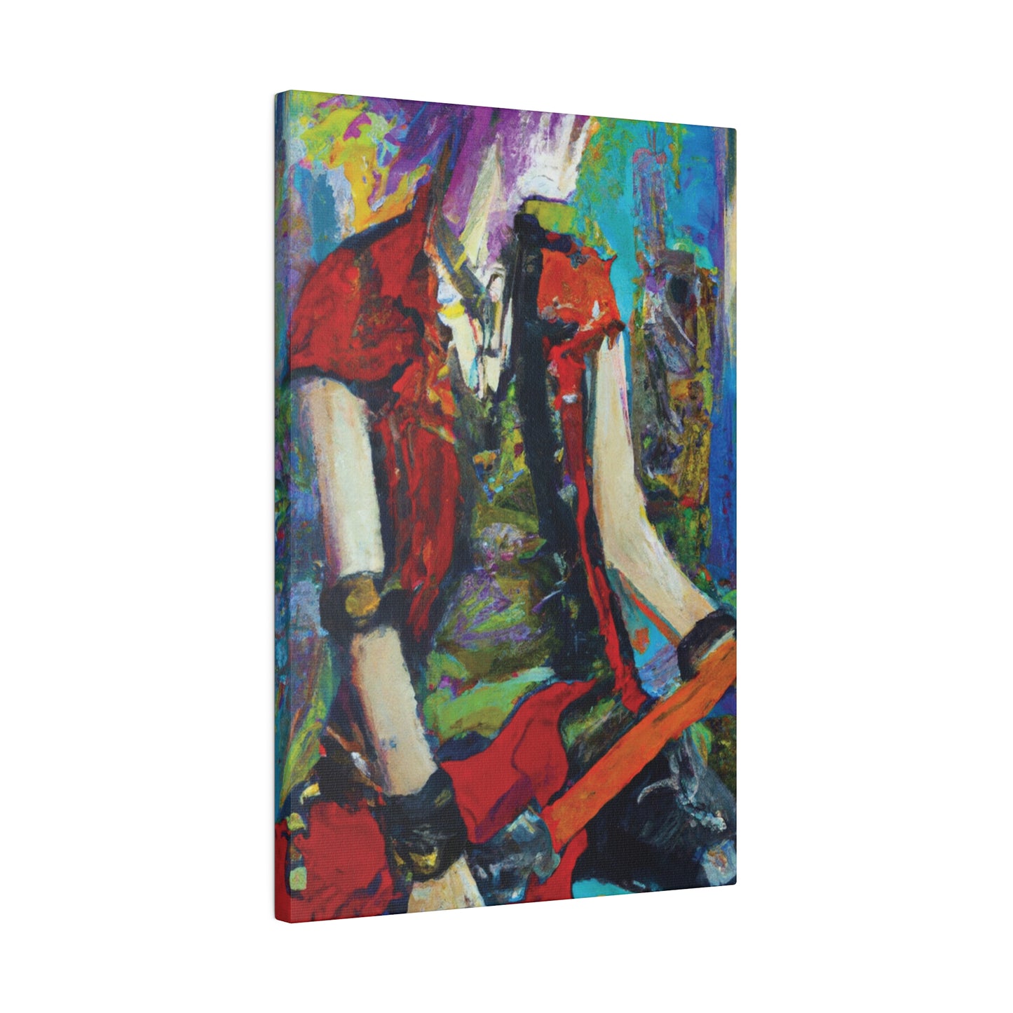 2205O - Rockstar Oil Painting Style Print | Poster | Home Decor | Wall Art | Music Art | Canvas