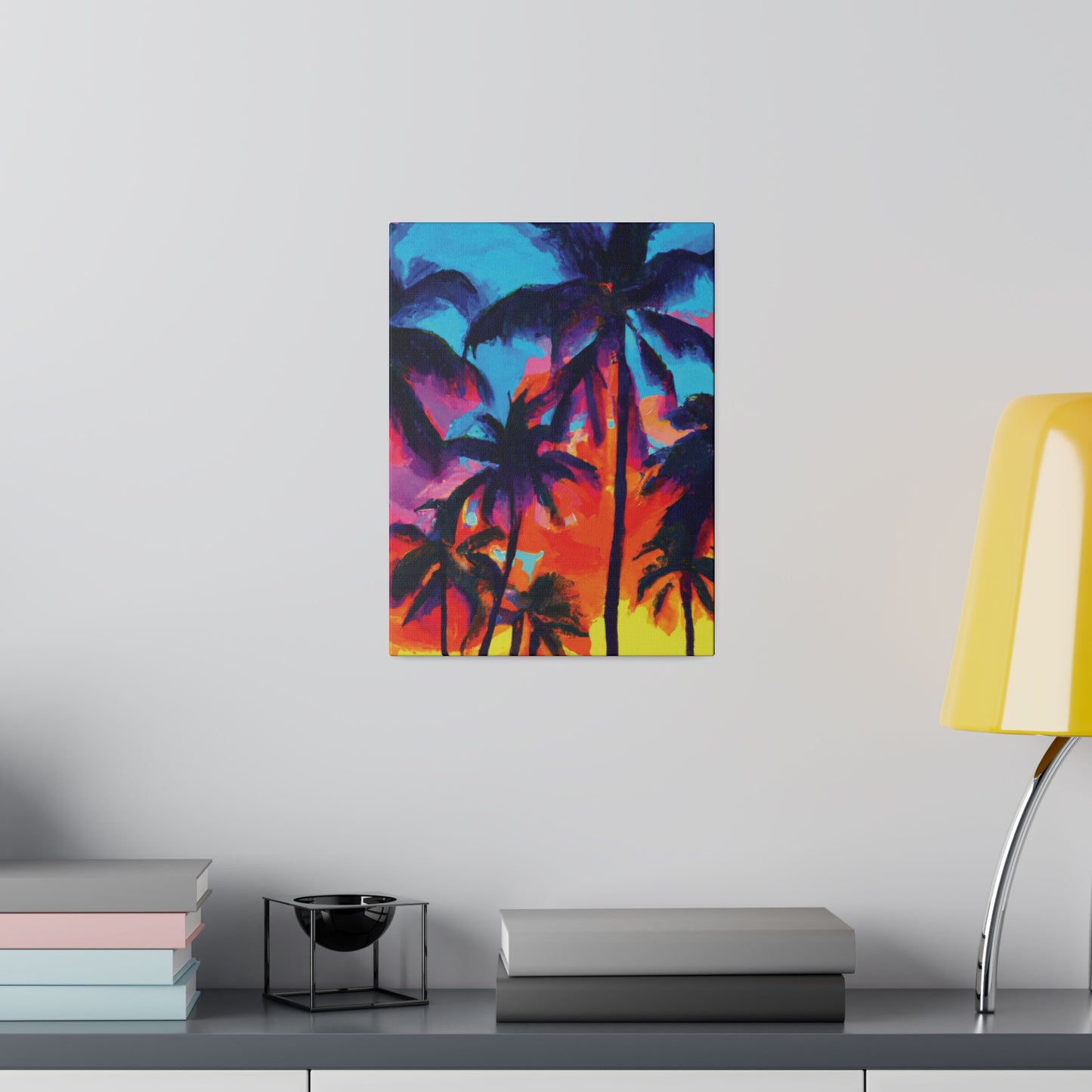 4672F - Miami Beach Sunset Painting Print | Miami | Beach | Sunset | Poster | Home Decor | Wall Art | Canvas