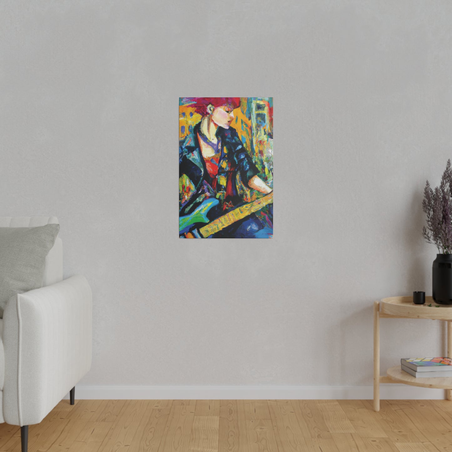 5192N - Rockstar Oil Painting Style Print | Poster | Home Decor | Wall Art | Music Art | Canvas