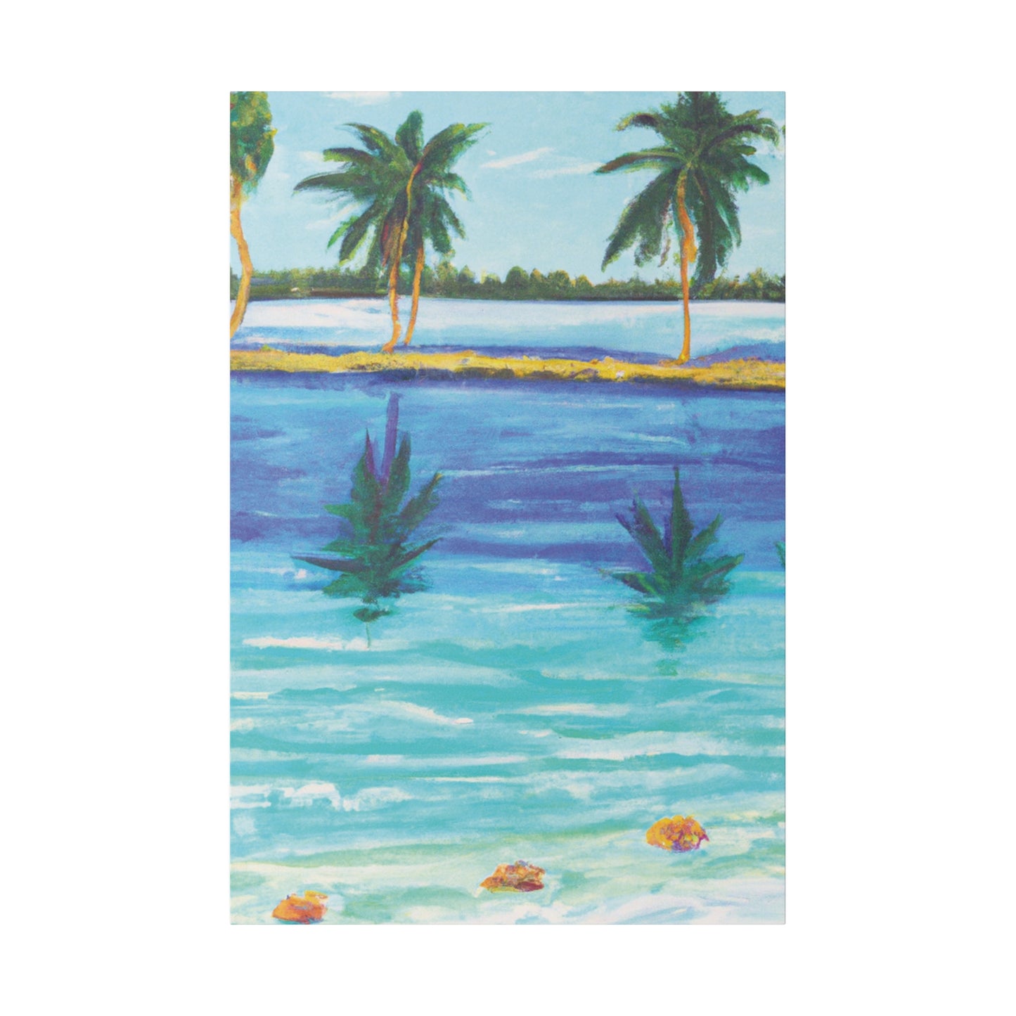 9768P - Bahamas Ocean Painting Print | Bahamas | Ocean | Beach | Poster | Home Decor | Wall Art | Canvas