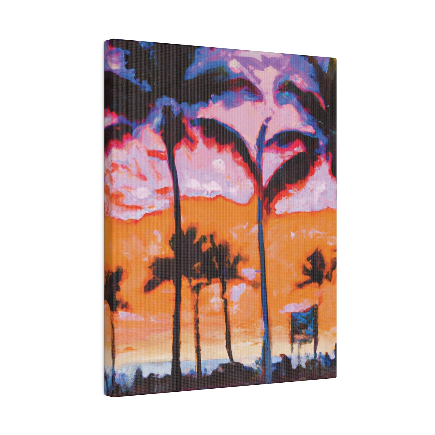 8373X - Miami Beach Sunset Painting Print | Miami | Beach | Sunset | Poster | Home Decor | Wall Art | Canvas