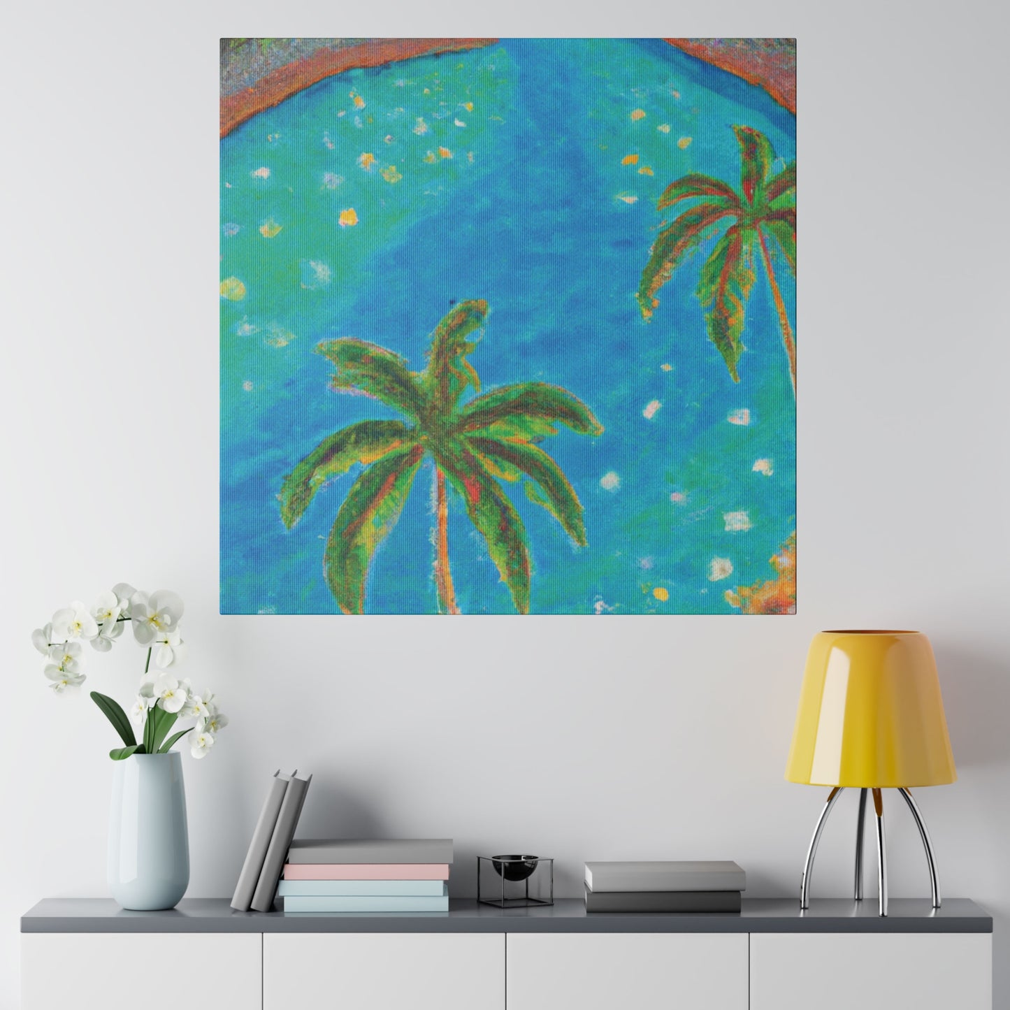 3827C - Bahamas Ocean Painting Print | Bahamas | Ocean | Beach | Poster | Home Decor | Wall Art | Canvas