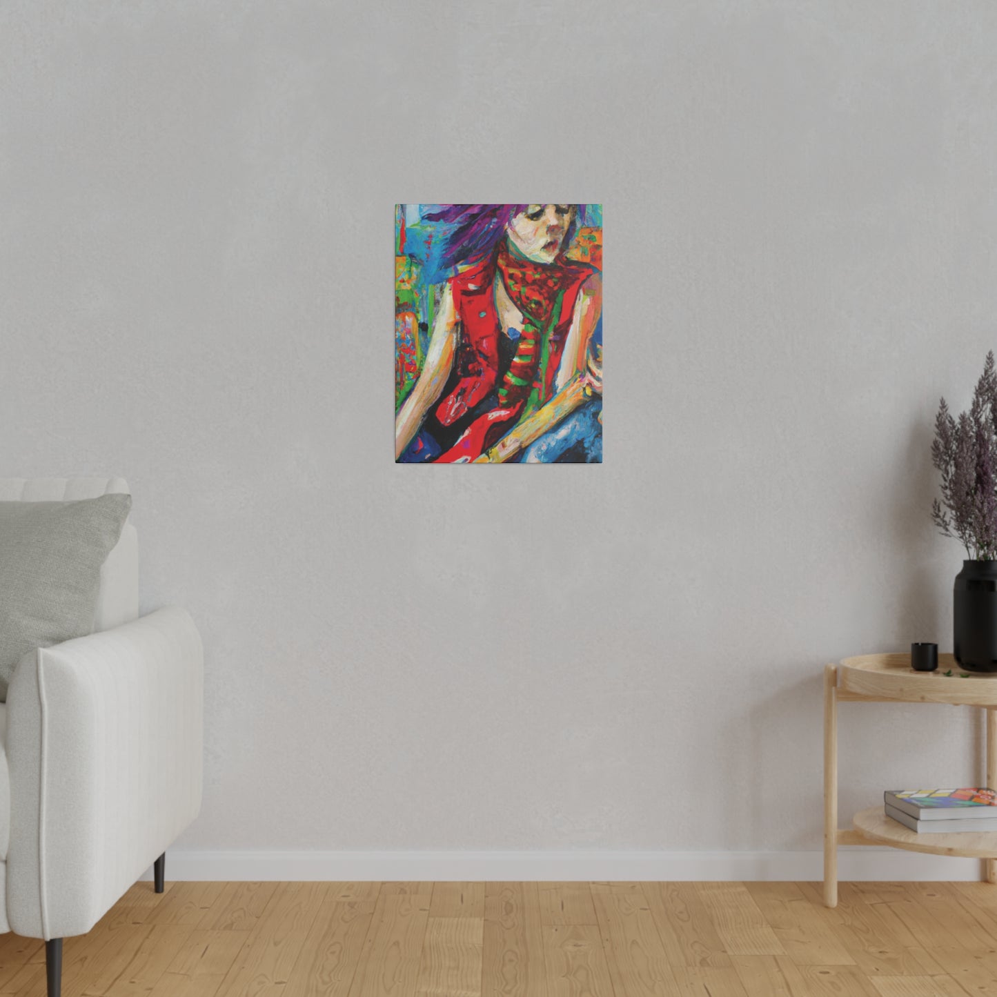 6732Q - Rockstar Oil Painting Style Print | Poster | Home Decor | Wall Art | Music Art | Canvas