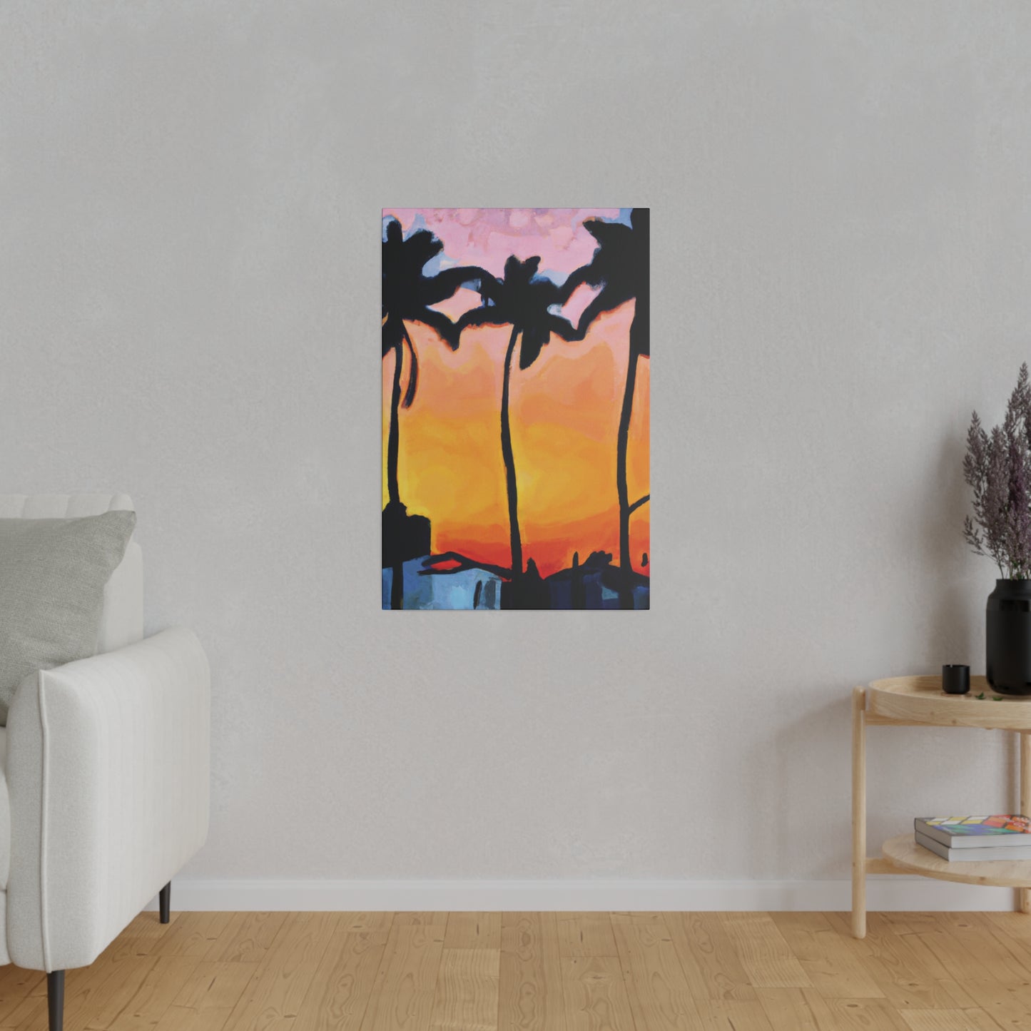 9545F - Miami Beach Sunset Painting Print | Miami | Beach | Sunset | Poster | Home Decor | Wall Art | Canvas